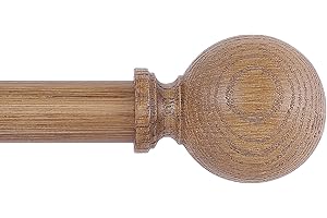 Farmhouse Wooden Curtain Rods for Windows