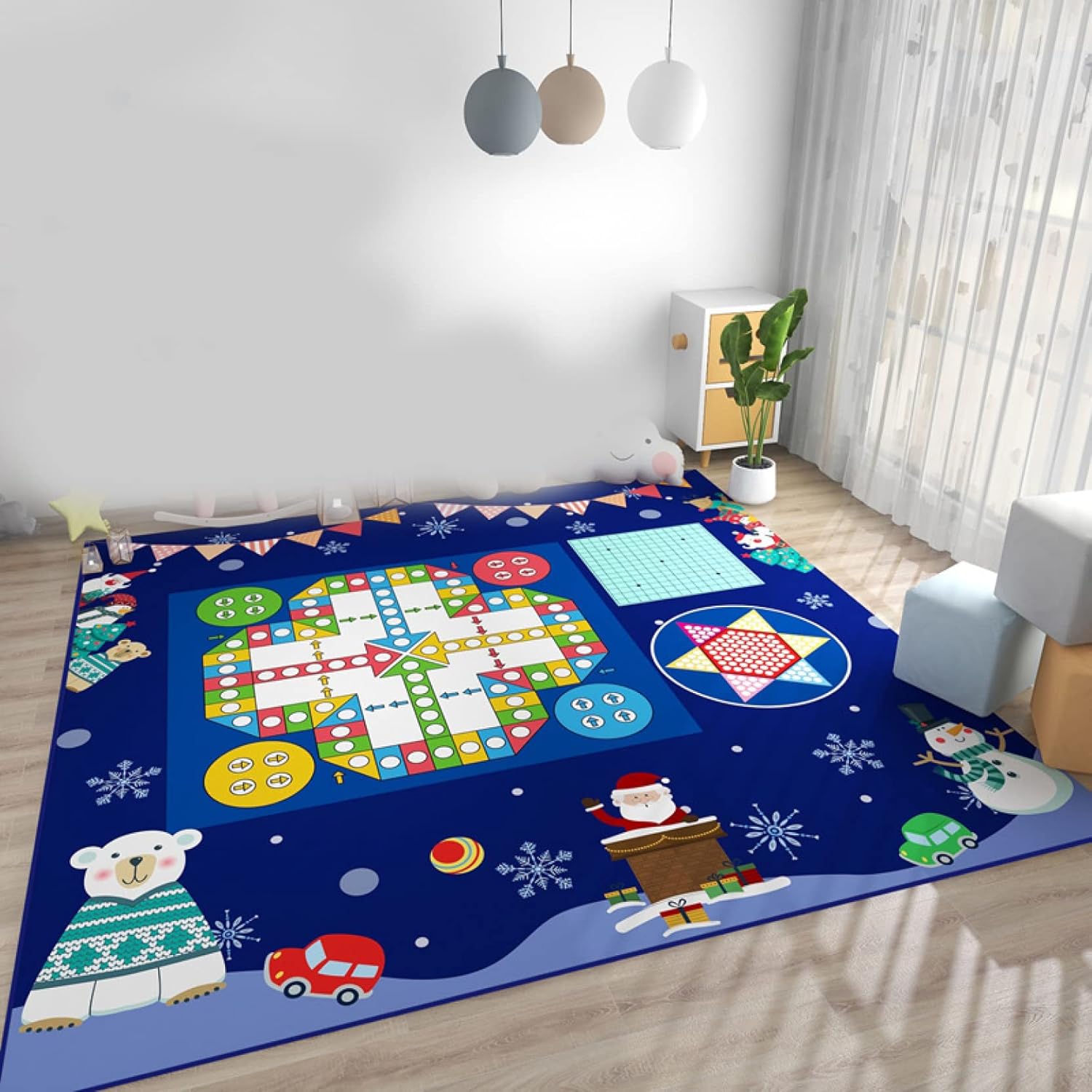 正方形 180*180cm ゲーム プレイマット 親子ゲーム カーペット 洗濯可能 寝室 数 丸洗い 子供ラグ ラグマット カラー