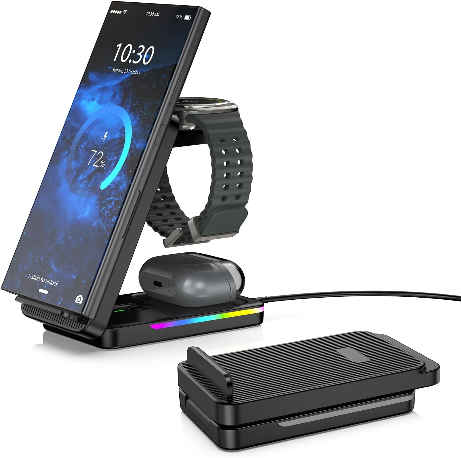 Chargeur Induction Pour Iphone 16/15 Pro Max/14/13/12 Mini/11/Xs/Xr/X/8/Airpods,15W Chargeur Sans Fil Charge Rapide Telephone In - Téléphonie