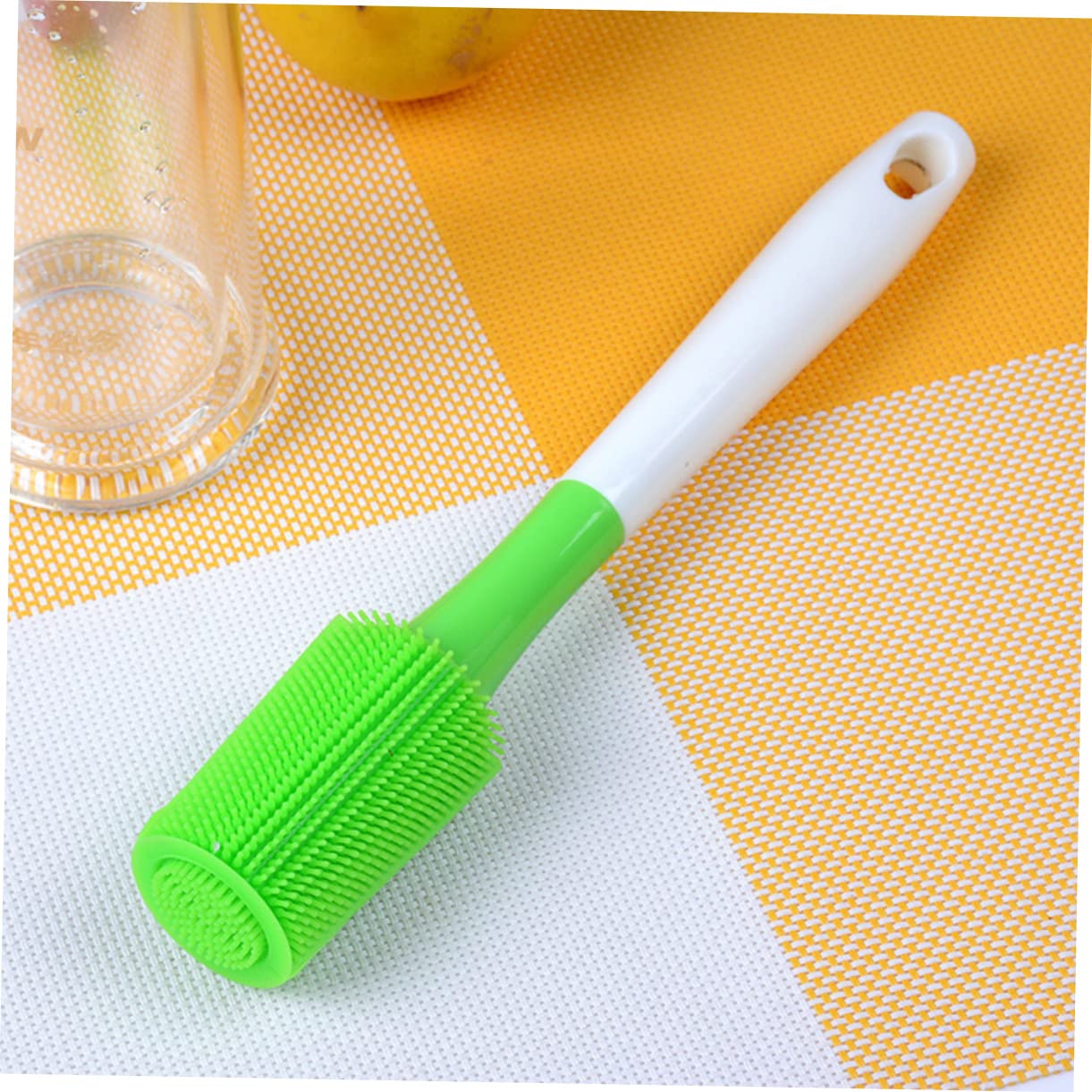 HAPINARY Bottle Brush Grease Cleaner Stain Remover Long Handle Brush Milk Bottle Cleaner Brush Cleaner Narrow Neck Bottle Cleaner Bottle Cleaning Brush Bottle Scrubber Cleaning Ball Green
