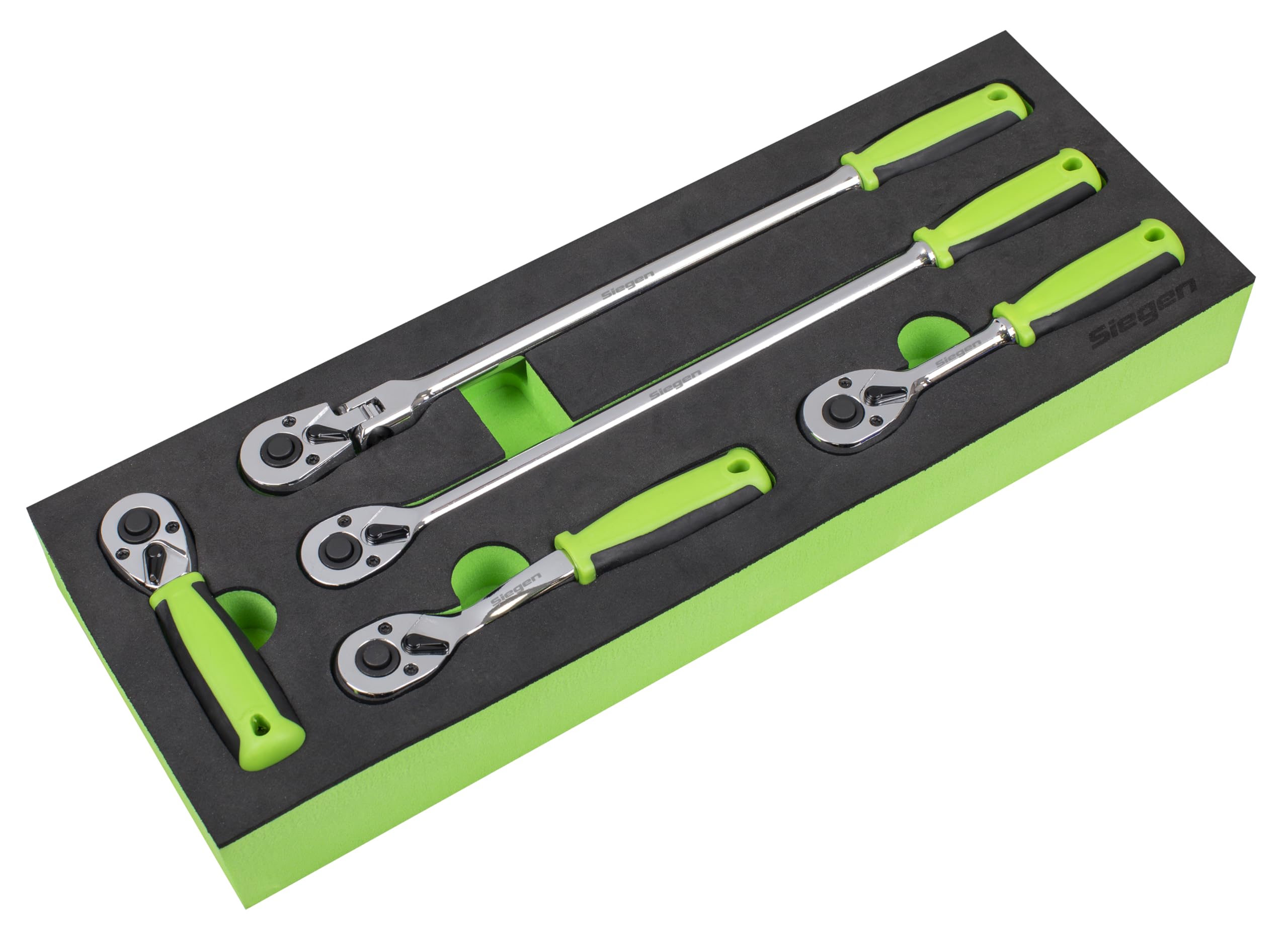 Ratchet Wrench Set 1/4""Sq 5pc Drive Flip Reverse - S01290