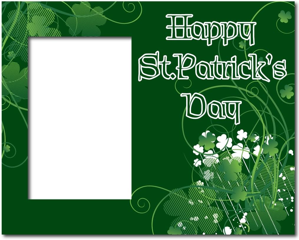 VictoryStore Gift Frame, St.Patrick's Day Picture Frame, Happy St.Patrick's Day, Holds a 4 Inches x 6 Inches Photo