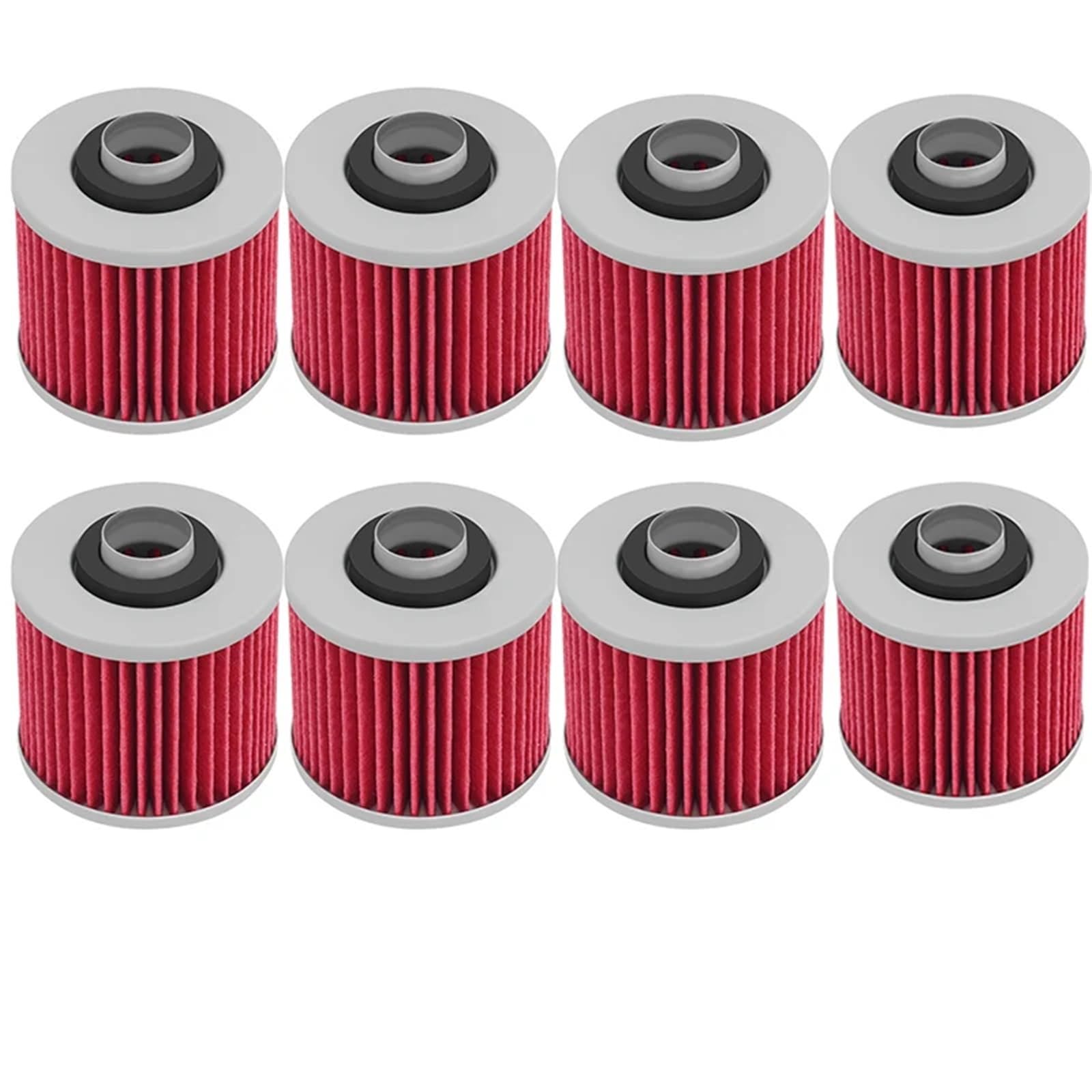 filtr oleju motocyklowego Pasuje do YAMAHA XV250 XVS650 XVS1100 V-star XV500 XV750 250 XV535 XVS250 DragStar XV1100 Filtr oleju motocyklowego(8PCS)