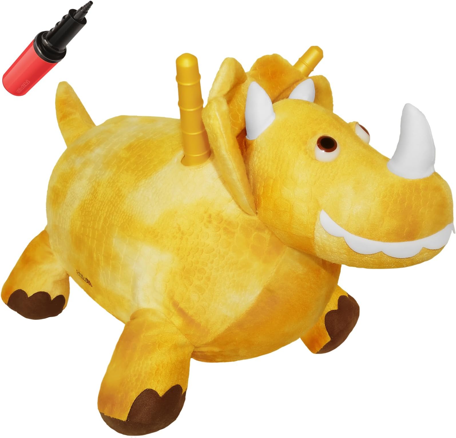 WALIKI Bouncy Horse Hopper | Inflatable Hopping Horse for Kids | Jumping Horse (Triceratops)