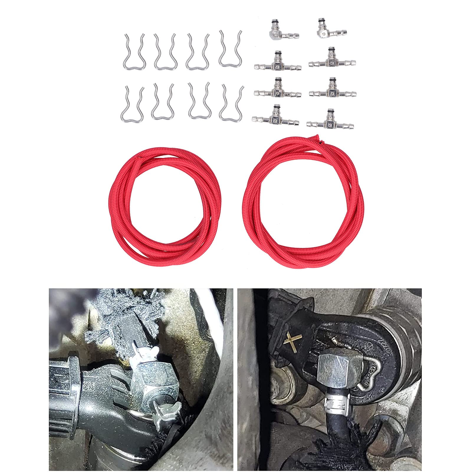 MULLERSTAR Fuel Injector Return Rail Kit For Duramax Diesel LLY LMM LBZ – 6.6L – With Metal Fittings