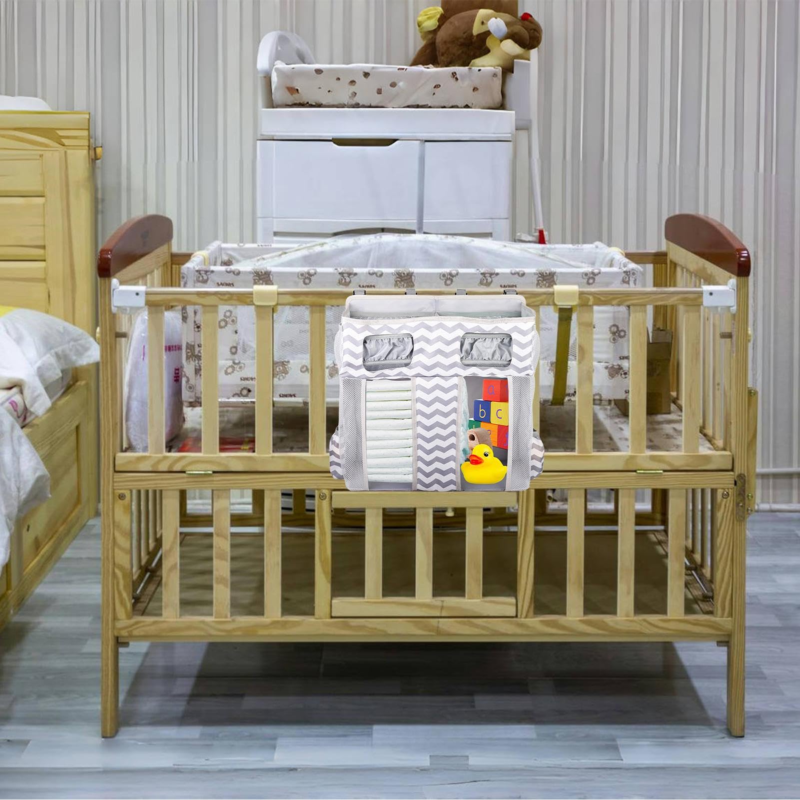 Genérico Bett-Organizer, stapelbare Taschen, mehrere Fächer