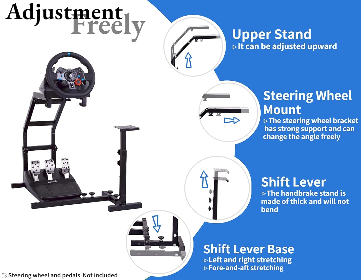 Flаѕh Sаlе Hottoby Racing Wheel Stand with Pro Shifter Mount for Logitech G29/G27/G25/G923 Adjustable Height Gaming Wheel Stand fits PC/Xbox/PS4 Driving Simulator Steering Wheel Stand (Without Wheel and Pedals) Tор Rаtеd Hottoby Racing Wheel Stand with Pro Shifter Mount for Logitech G29/G27/G25/G923 Adjustable Height Gaming Wheel Stand fits PC/Xbox/PS4 Driving Simulator Steering Wheel Stand (Without Wheel and Pedals)