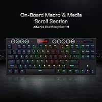 Redragon K621 Horus TKL RGB mechanikus gaming billentyűzet, vezeték nélküli és vezetékes 3