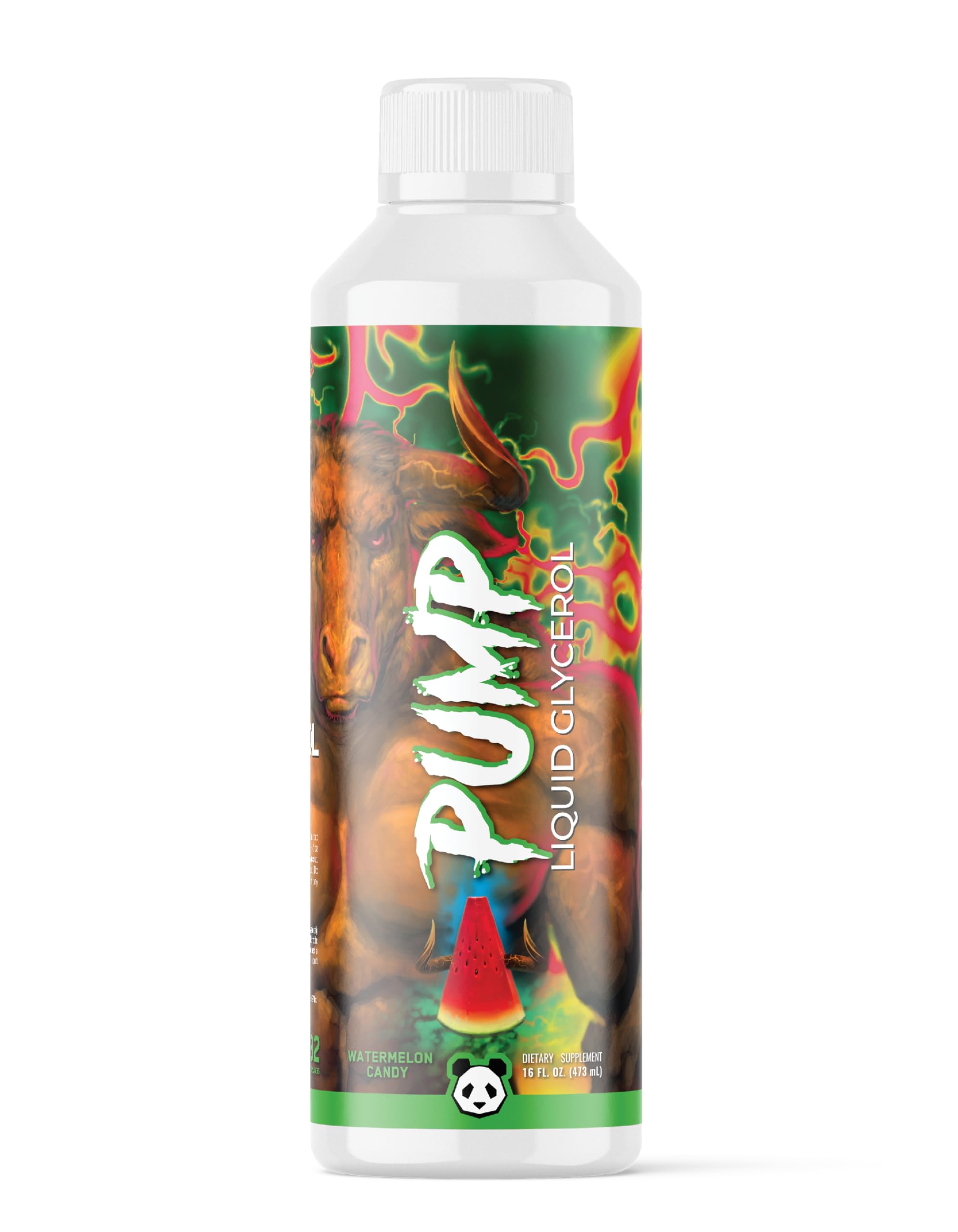 Underground Bio Labs: Panda Supps Pump- Liquid Glycerol Pre-Workout | Mucle Hydration, Power and Endurance Booster with Astragin | for Men and Women (Stimulant Free) (16oz, 32 Servings)(Unflavored) — Amazon image 4