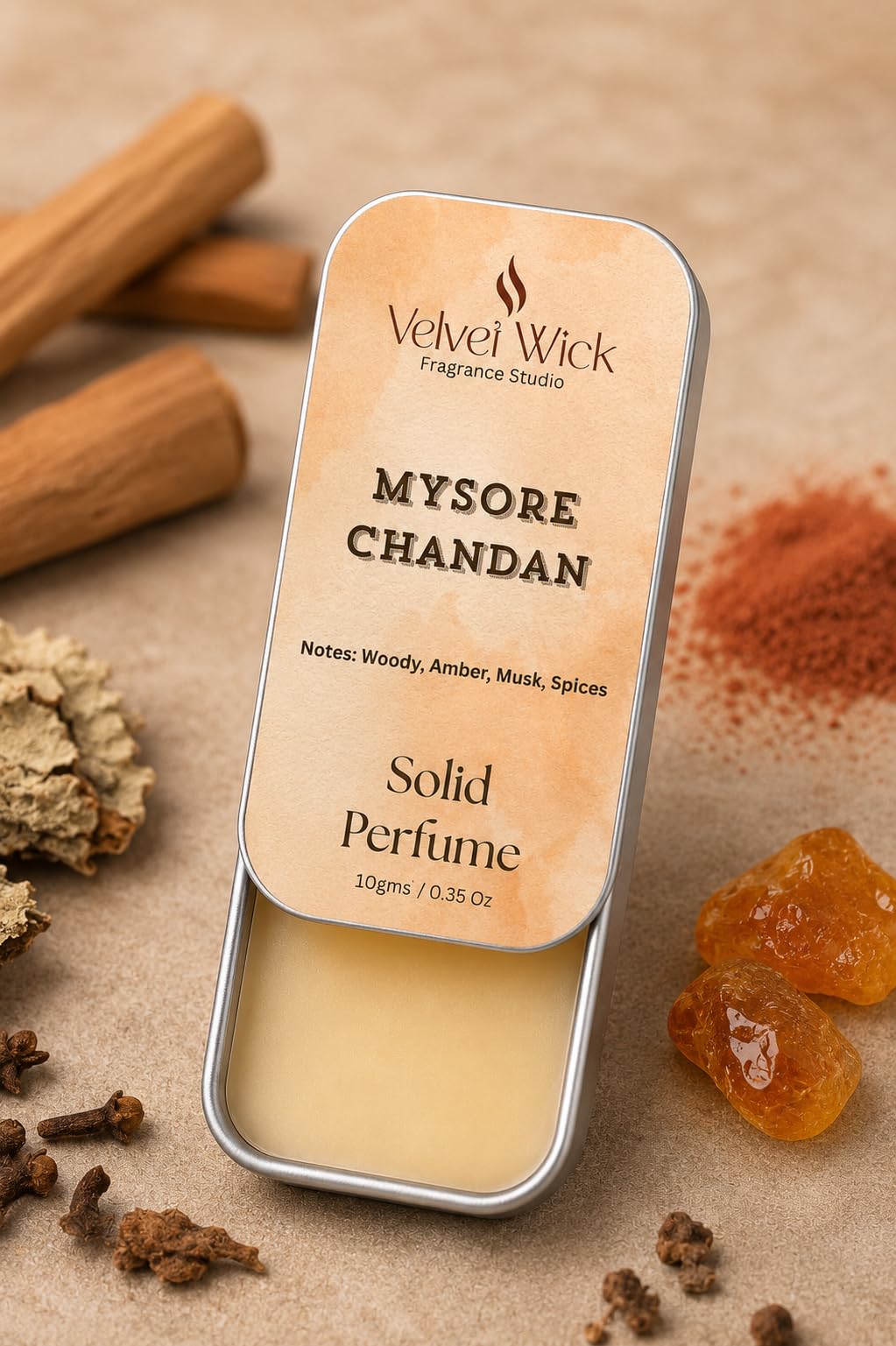 Solid Perfume for men and women|Alcohol-Free Unisex Fragrance Balm | Long-Lasting & Travel-Friendly Cologne| Ideal gifting (Mysore Chandan)-picture-43