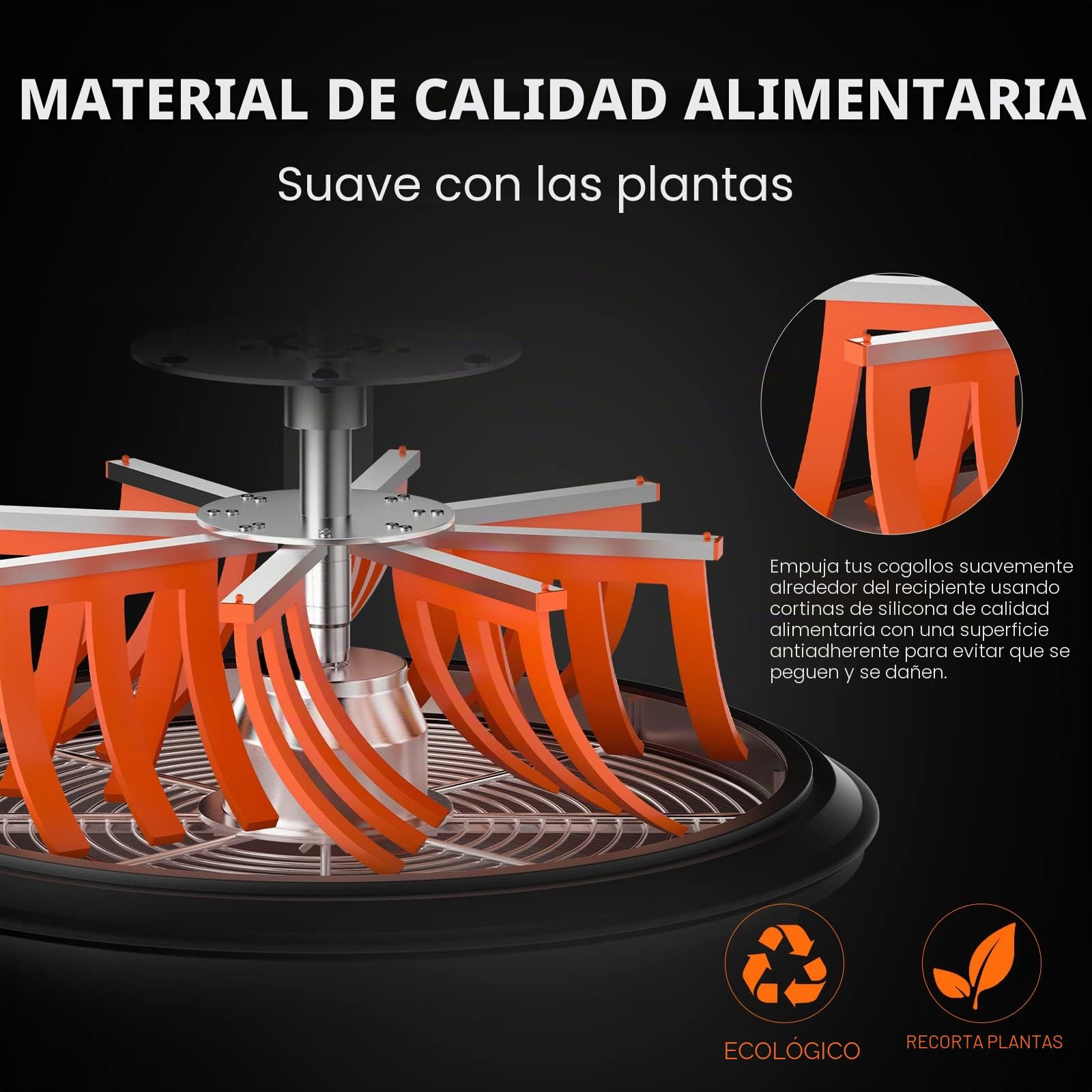 Spider Farmer 16 Inch Bud Trimmer Machine Visual Leaf Trimmer for Hydroponic Trim Twisted Spin Cut Plant Bud Leaf & Flower with Wet Dry Sharp Stainless Steel Blades and Pruning Shears for GardeningL8 | Sistema Twisted Spin Cut con cuchillas afiladas de ac