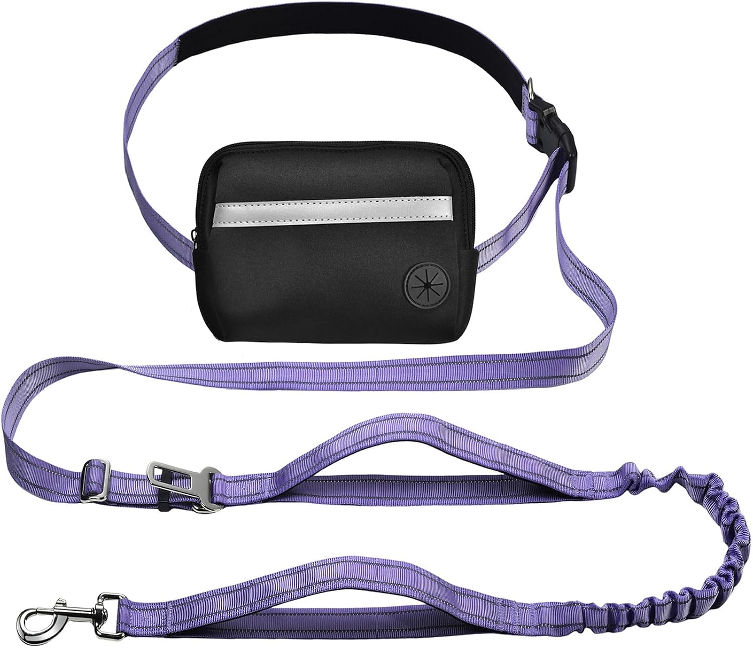 Hands Free Crossbody Bungee Waist Belt Dog Leash for Running