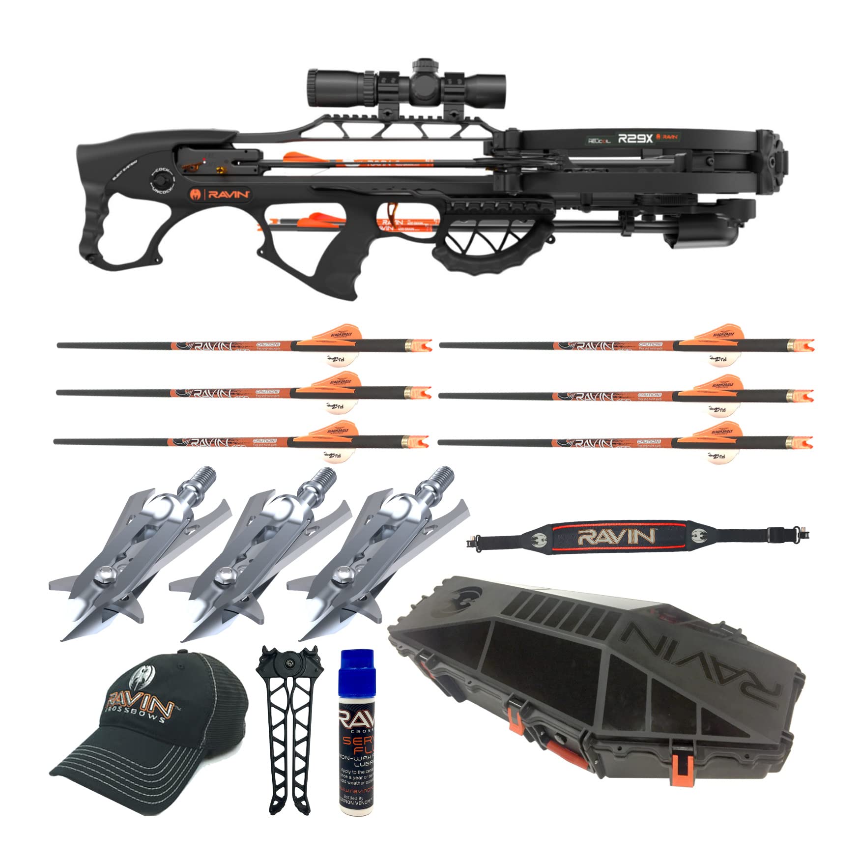 Ravin Crossbows R29X 450 FPS Crossbow Package Hunter's Bundle (7 Items)