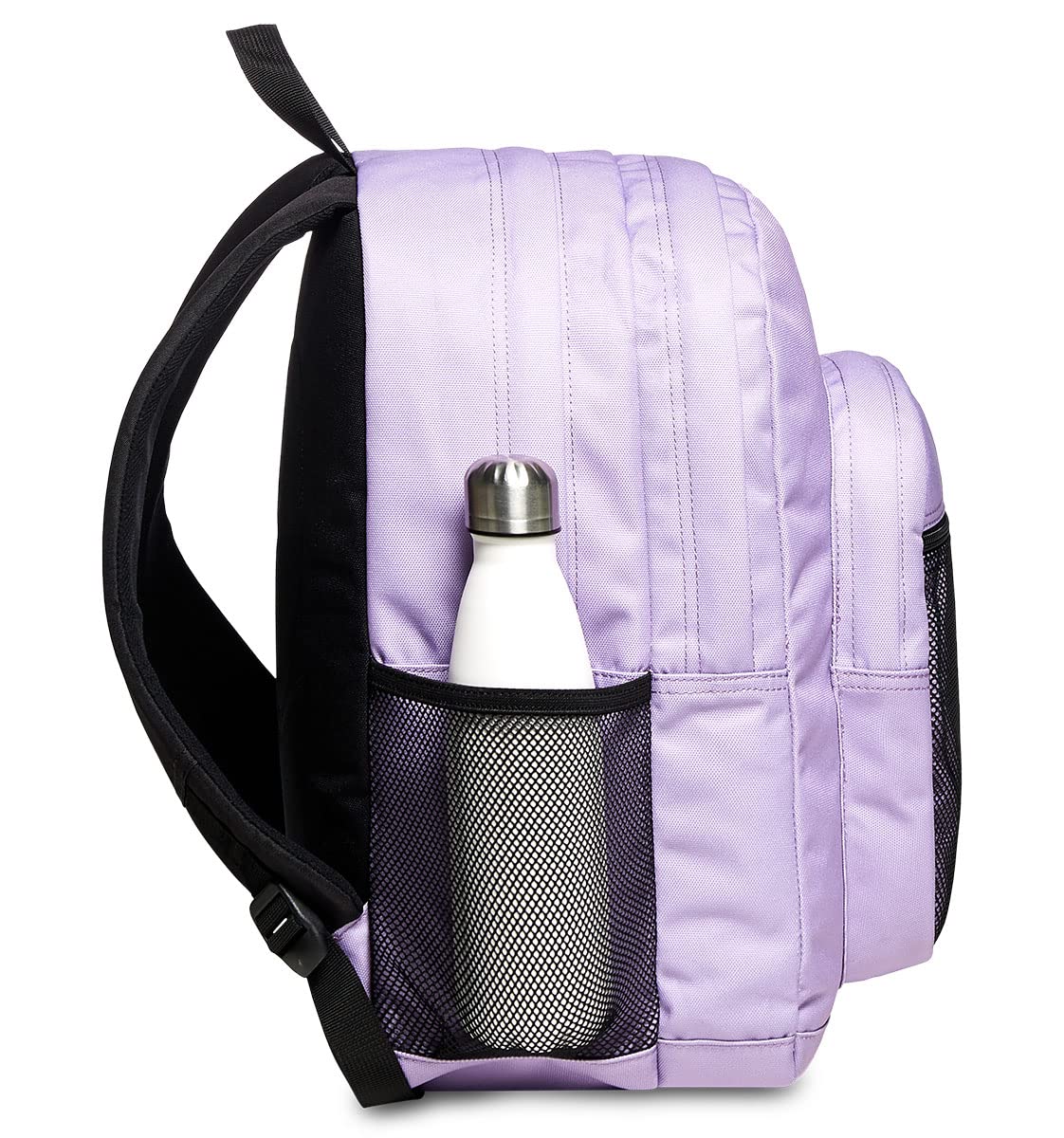 Invicta Schulranzen Dial, mehrfarbig, mit Doppelfach und Laptopfach, Trinkflaschenfach, Erweiterbarer Rucksack für Schule Sport und Freizeit für Mädchen und Jungen, lila
