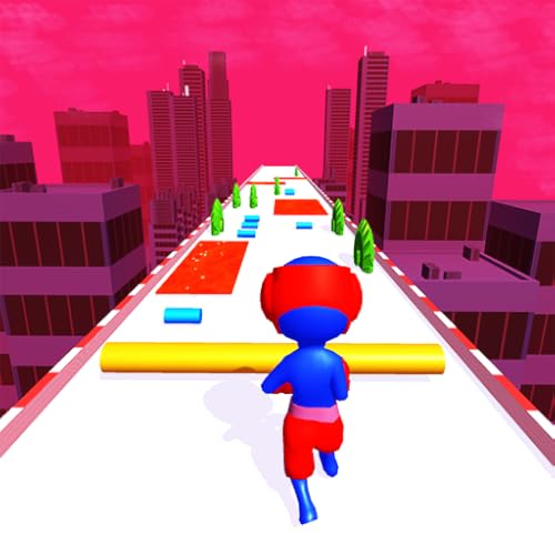 Roof Rush 3D - Pole Runner Slide Challenge