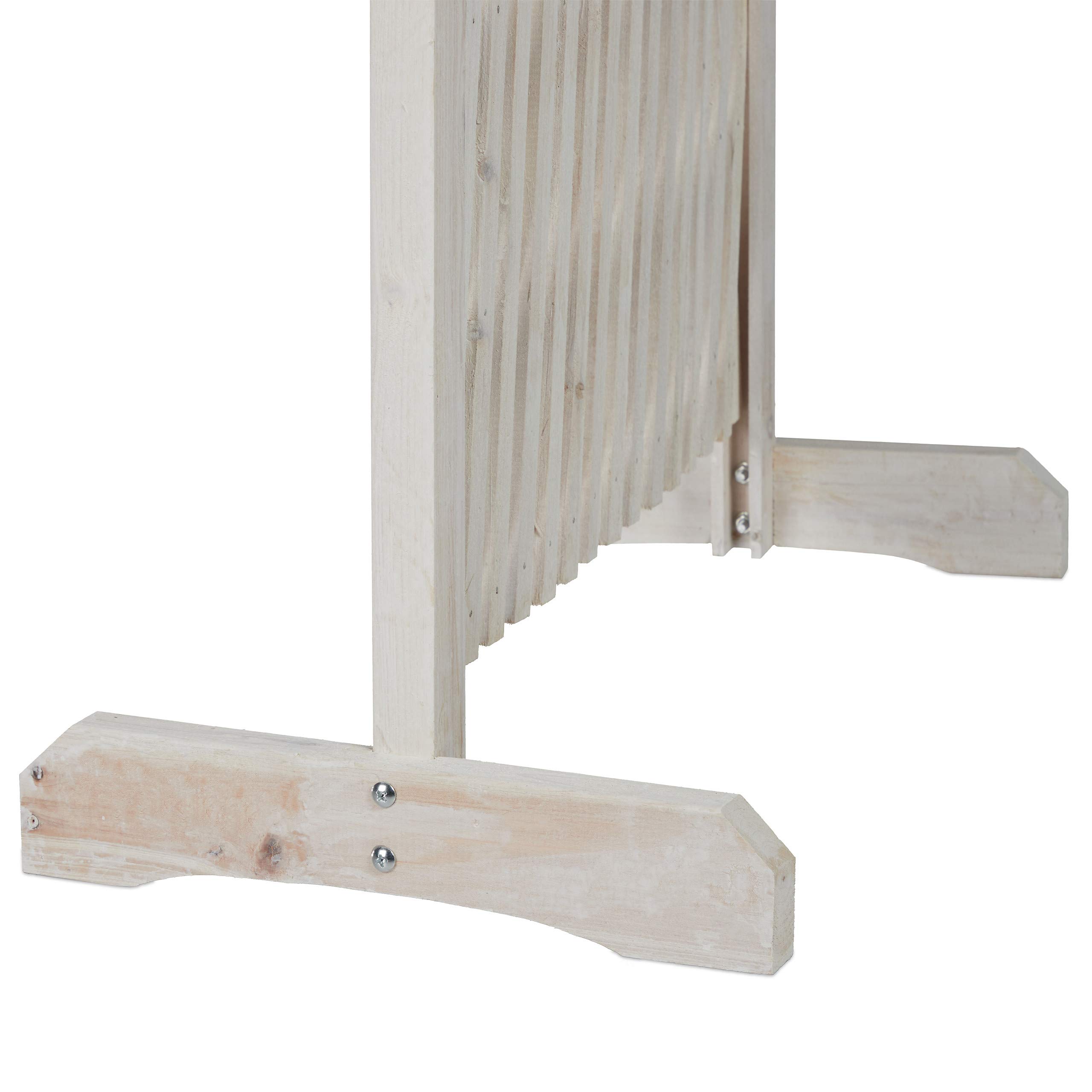 Relaxdays Graticolato in Legno, Allungabile Fino a 200 Metri, per Piante Rampicanti, per Giardini, Balconi, Bianco