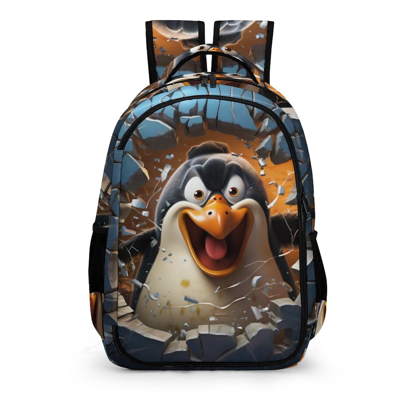 Tpisli Boys Style-18 Children's Backpack, Schoolbag Animal Penguin With Penguin Print Large Capacity Students Bookbag Rucksack Knapsack For Girls Teen