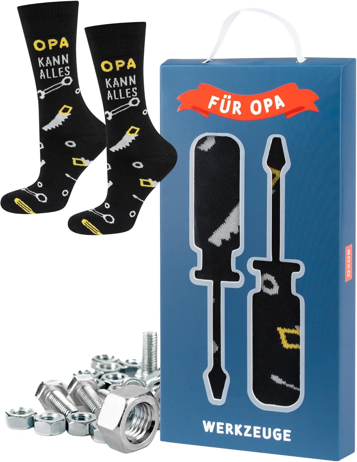 BISOUSOX Herensokken Kleurrijke Sokken voor Papa Herencadeaus voor Papa Heren Herensokken Katoen Grappige Sokken voor Mannen Comfortabele Kousen Vaderdagcadeau Verjaardag (1Pair-SuperDad-Black