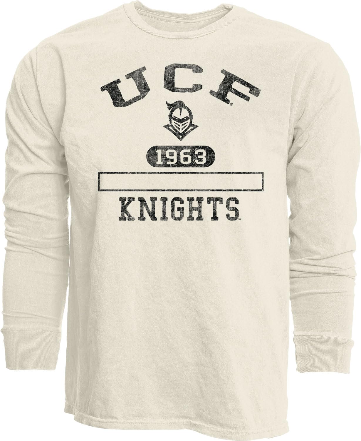 Blue 84 NCAA Officially Licensed Long Sleeve T-Shirt Ivory Dyed Ringspun
