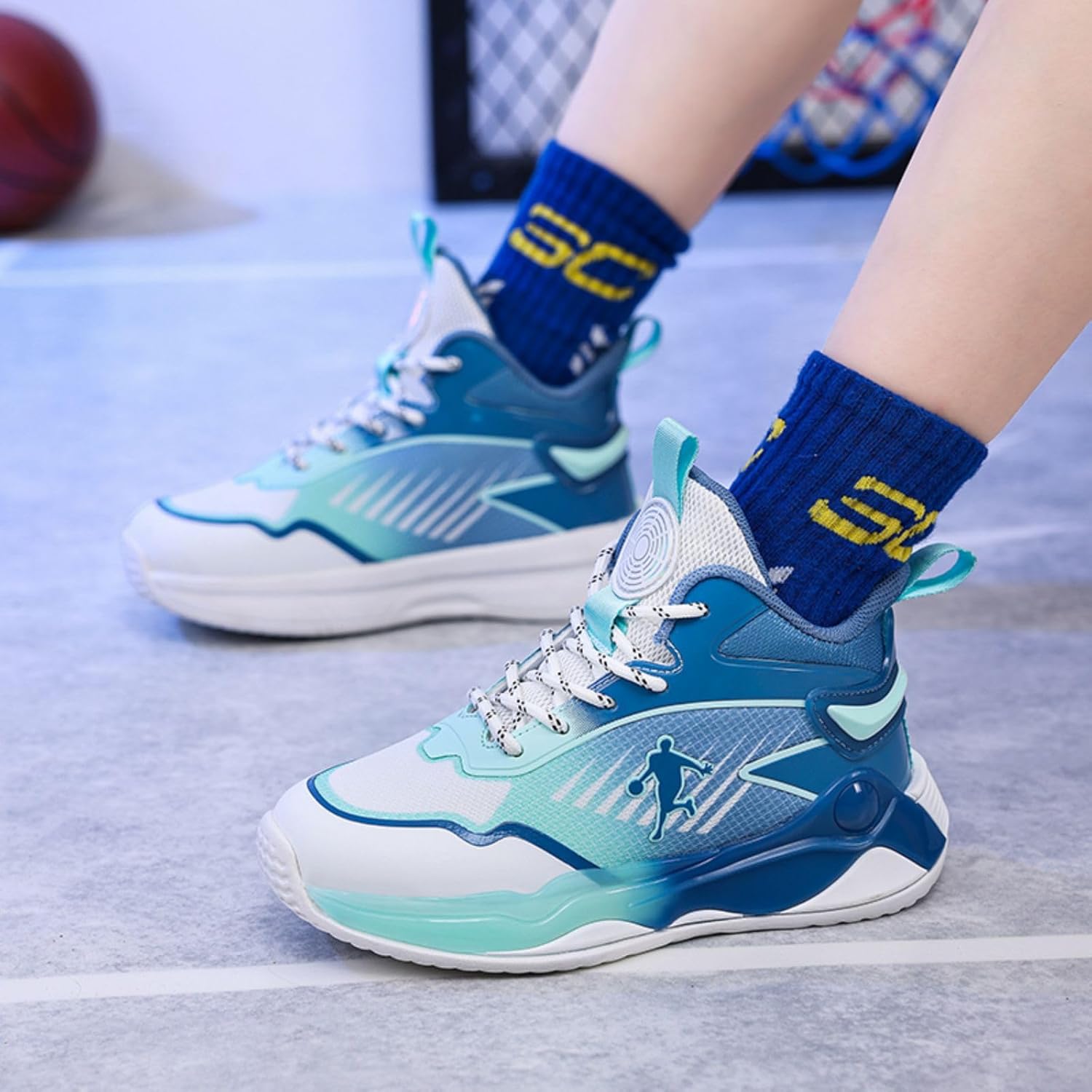 Fashion Non Slip Wear Resistant Trend Children's Sports Basketball Shoe