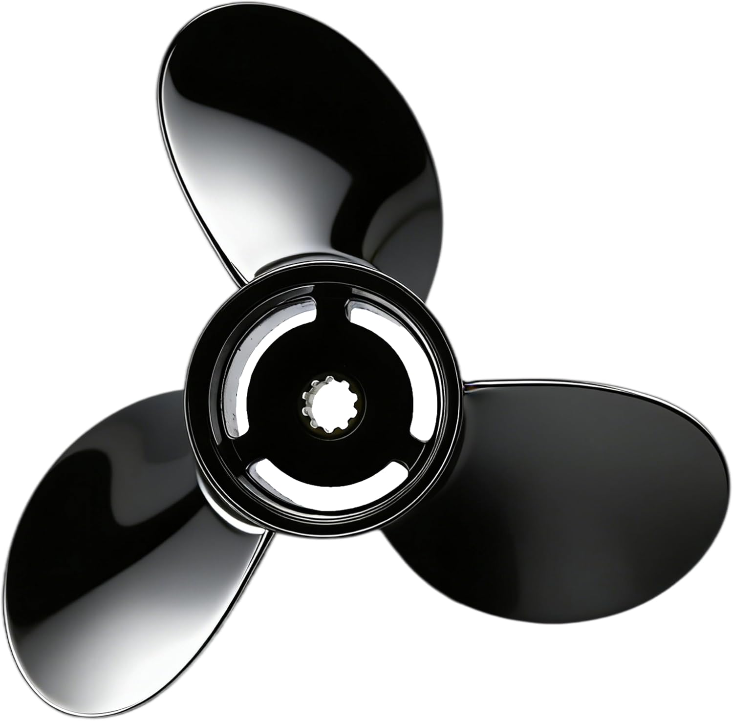 10 1/4 Diameter Aluminum Outboard Propeller for Suzuki 20HP 25HP 30HP Boat Motor | 3.00" Gearcase 10 Spline Tooth | Fits DT20 DT25 DT30 DF25 DF30 2/4 Stroke Engine (10-1/4x12)