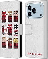 Vista 125 de Head Case Designs Funda de piel con licencia oficial de AC Milan Dream Big Children compatible con Apple iPhone 13 Mini
