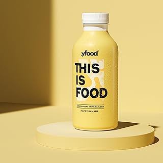 yfood Drink Happy Banana, Delicious Drinking Meal for on the Go, THIS IS FOOD Drink, 33 g Protein, 26 Vitamins and Mineral...
