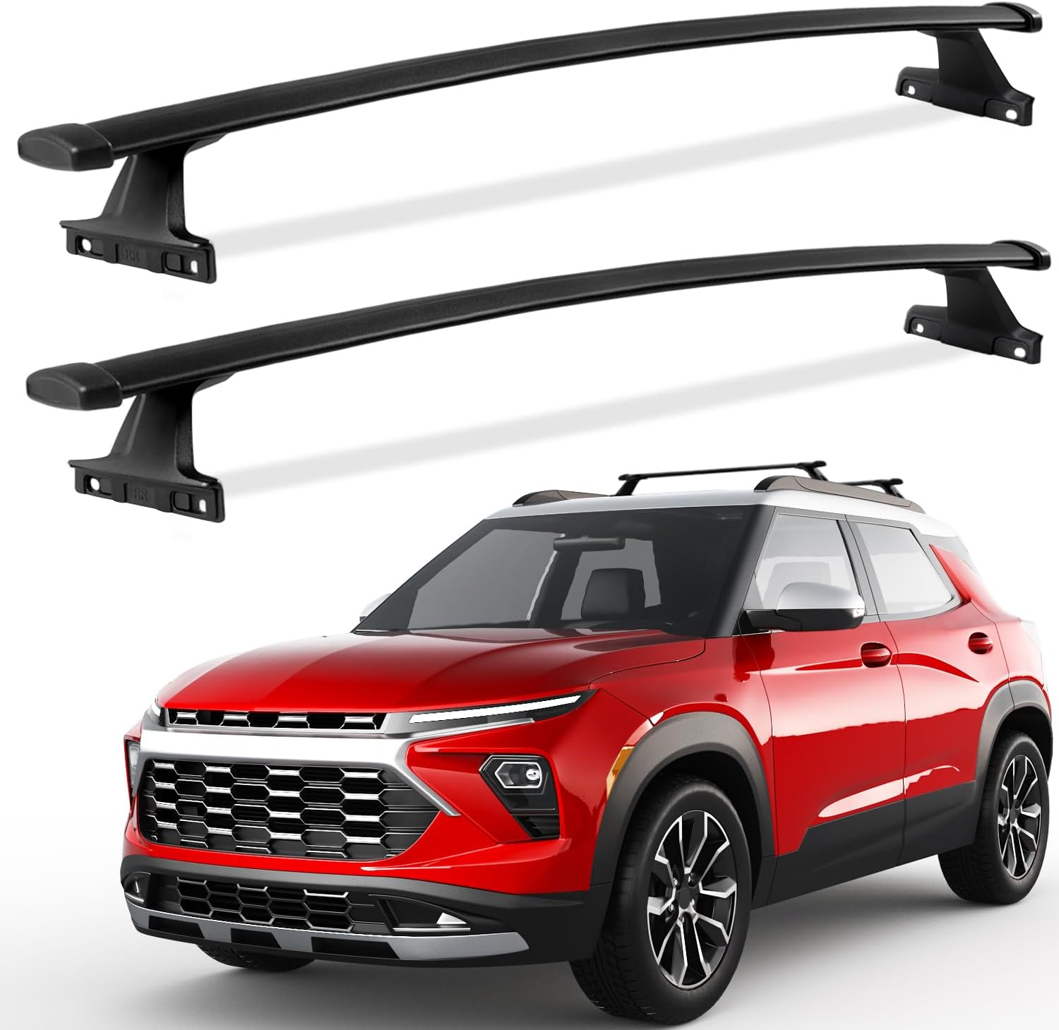 KINGGERI 220lbs Cross Bars Roof Racks Fit for Chevy Chevrolet Blazer 2019 2020 2021 2022 2023 2024 2025 2026 (Not for EV), Heavy Duty Aluminum Roof Rails Crossbars Cargo Carrier Rooftop Accessories
