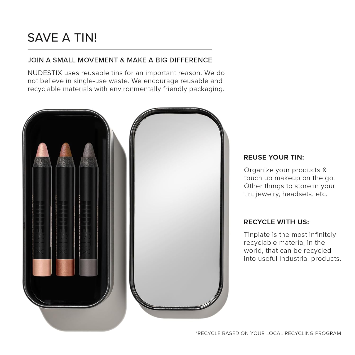 Nudestix Mini Nude Metallic Eye Kit – 3-Piece Cream Eyeshadow Pencil Set in Long-Wear Metallic Nude Shades | Multi-Use Eye Crayons for Shadow, Liner & Primer | Vegan, Travel-Friendly Makeup Set - Image 9