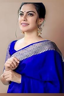 Women's Soft Pure Kanjivaram Silk Saree For Wedding Banarasi Cotton Sari With Blouse Piece (Yatri-51)