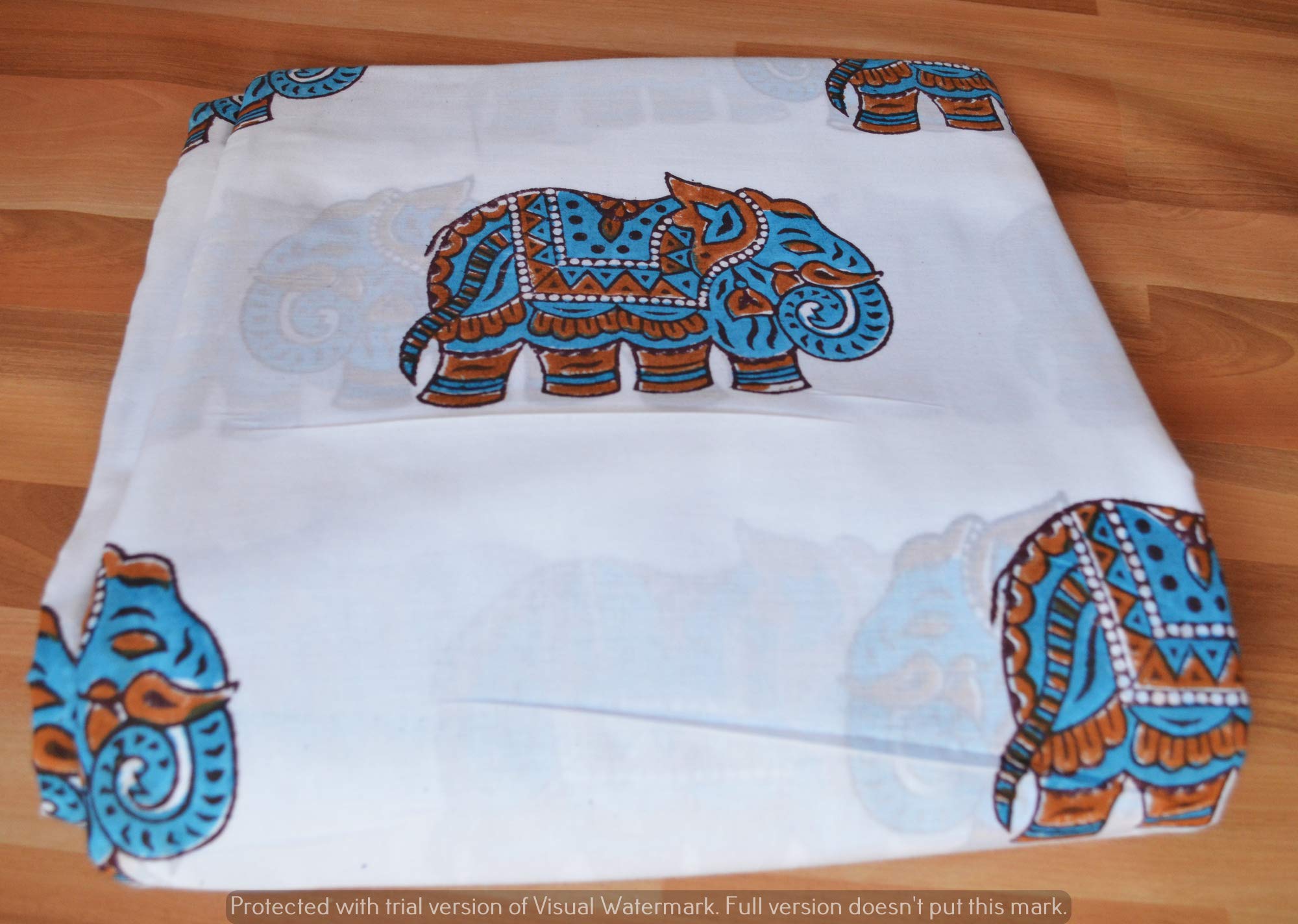 Traditional Jaipur Drukowana tkanina bawełniana od The Yard, poszewka na sofę, poszewka na poduszkę, indyjska tkanina z nadrukiem na letnią sukienkę, kurti, szalik, (10 metrów)