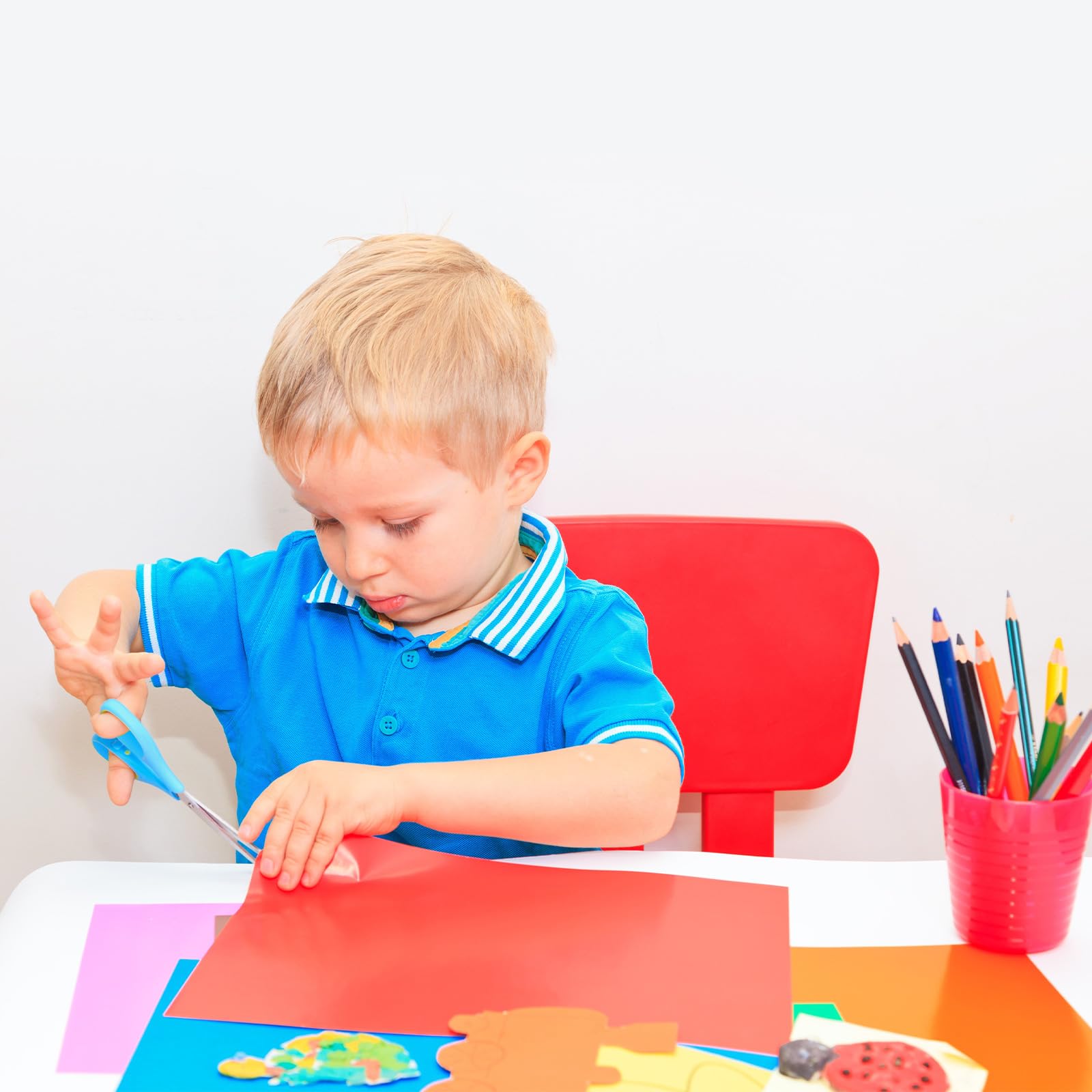 400 Stück Kinderscheren, 12,7 cm, stumpfe Sicherheitsspitze, 8 Farben, komfortable Griffe, Mehrzweck, ideales Geschenk für Schule, Büro, Zuhause, Basteln