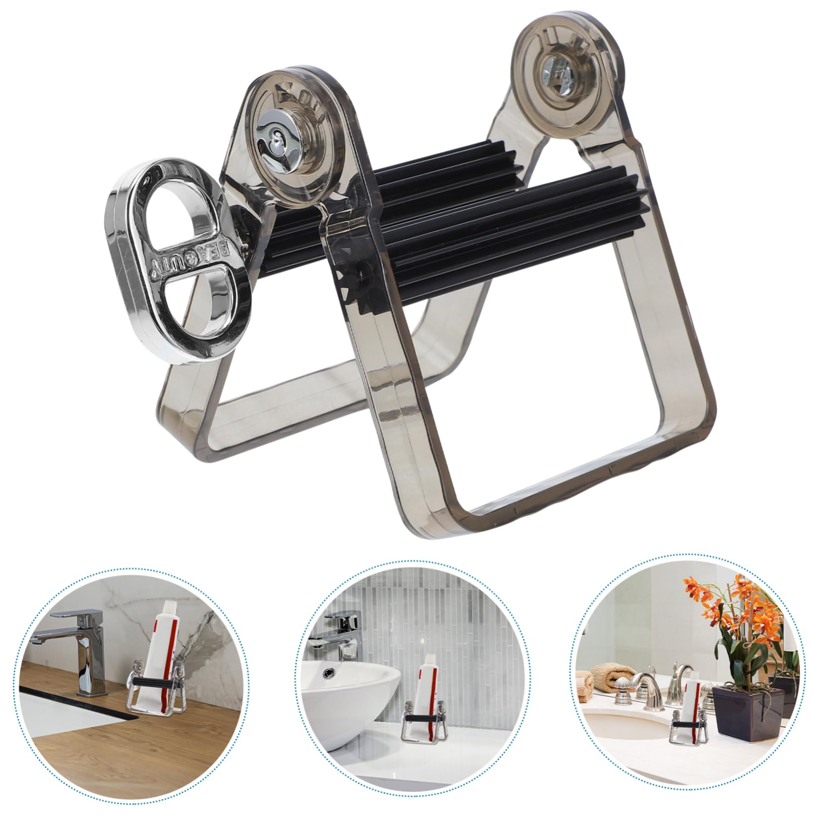 Healeved 5piezas Exprimidor Manual De Pasta De Dientes y Crema Squeezer Reutilizable De Tubo Para Cosméticos y Pinturas Diseño Compacto y Duradero