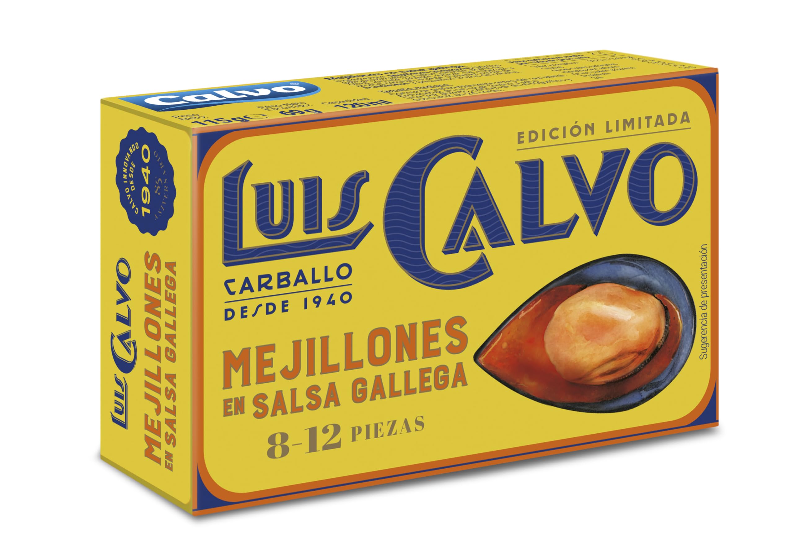 Luis Calvo Mejillones en salsa Gallega 8-12 piezas 125g
