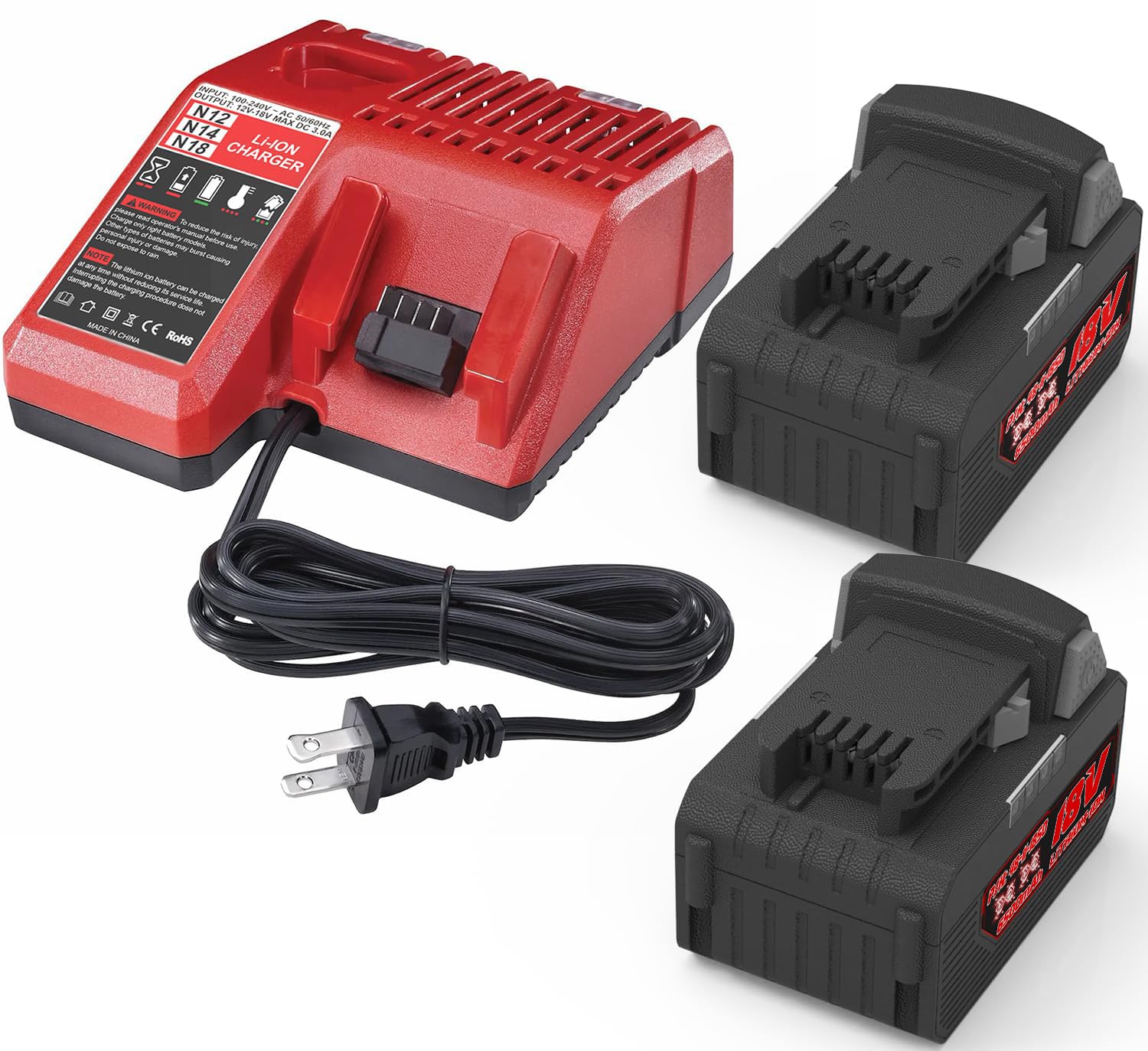Photo 1 of 2Pack 6500mAh 18V Batteries
