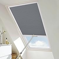 Vista 21 de Skylight Blackout Window Blinds & Shades, Cordless Cellular Shades Thermal Insulation Honeycomb Blinds for Roof Inclined Plane Room Windows, Easy to