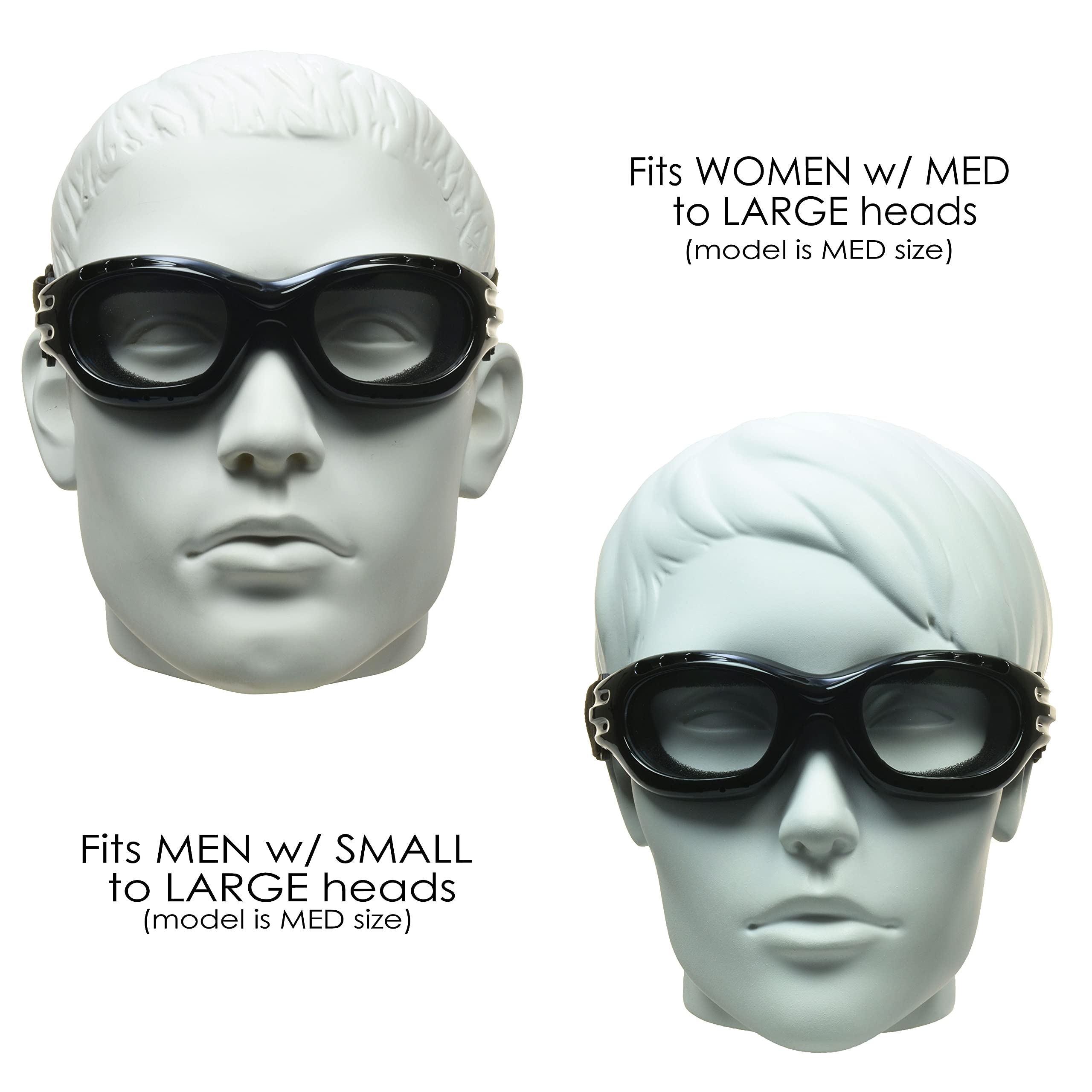 Bikershades Occhiali di sicurezza per moto da uomo e donna lenti polarizzate, fumo blu specchio o arancione, lenti gialle trasparenti
