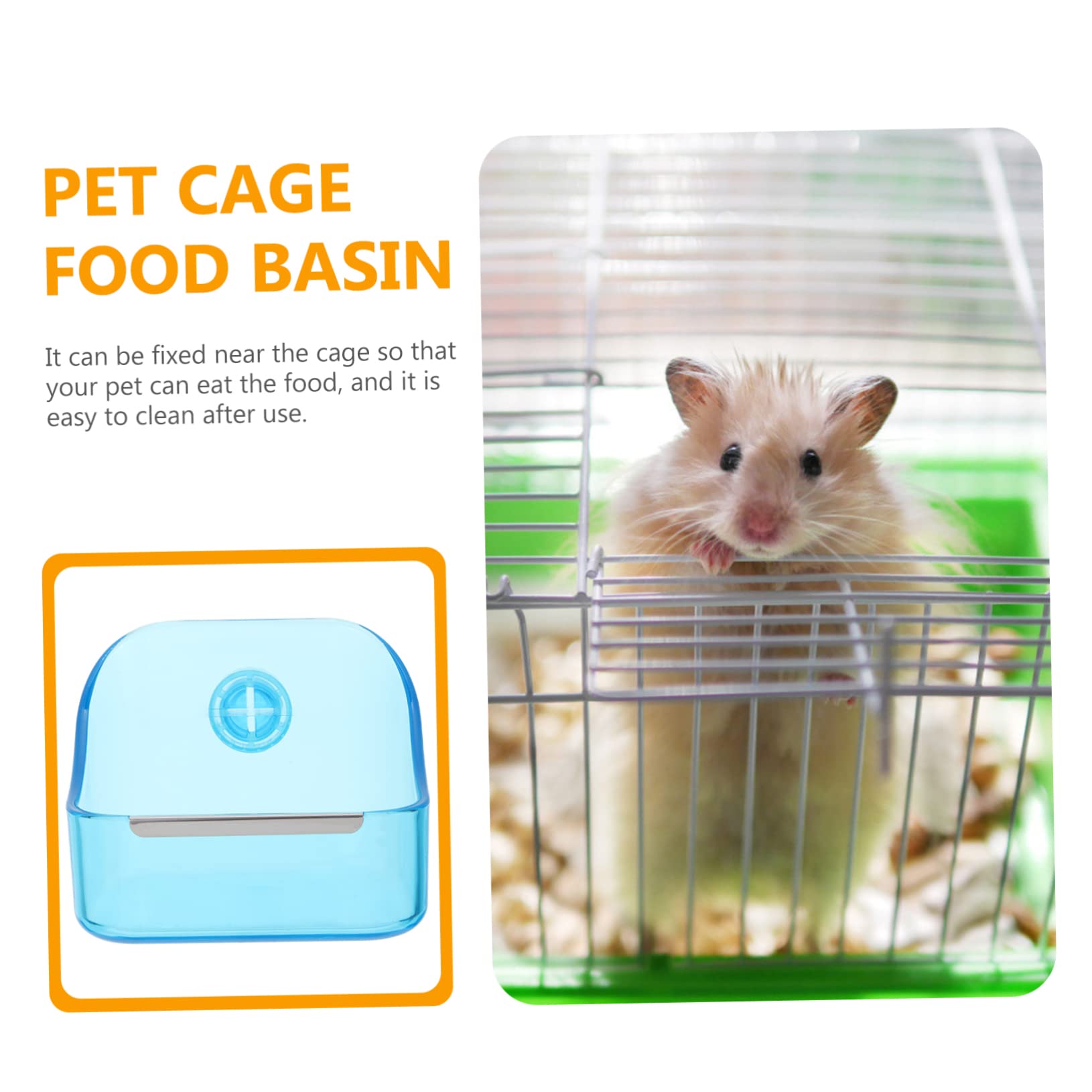 ibasenice 1pc Small Pet Feeder Bowl for Rabbits Small Animals Durable Plastic Water Food Bowl Easy to Clean for Cage Use Convenient Feeding