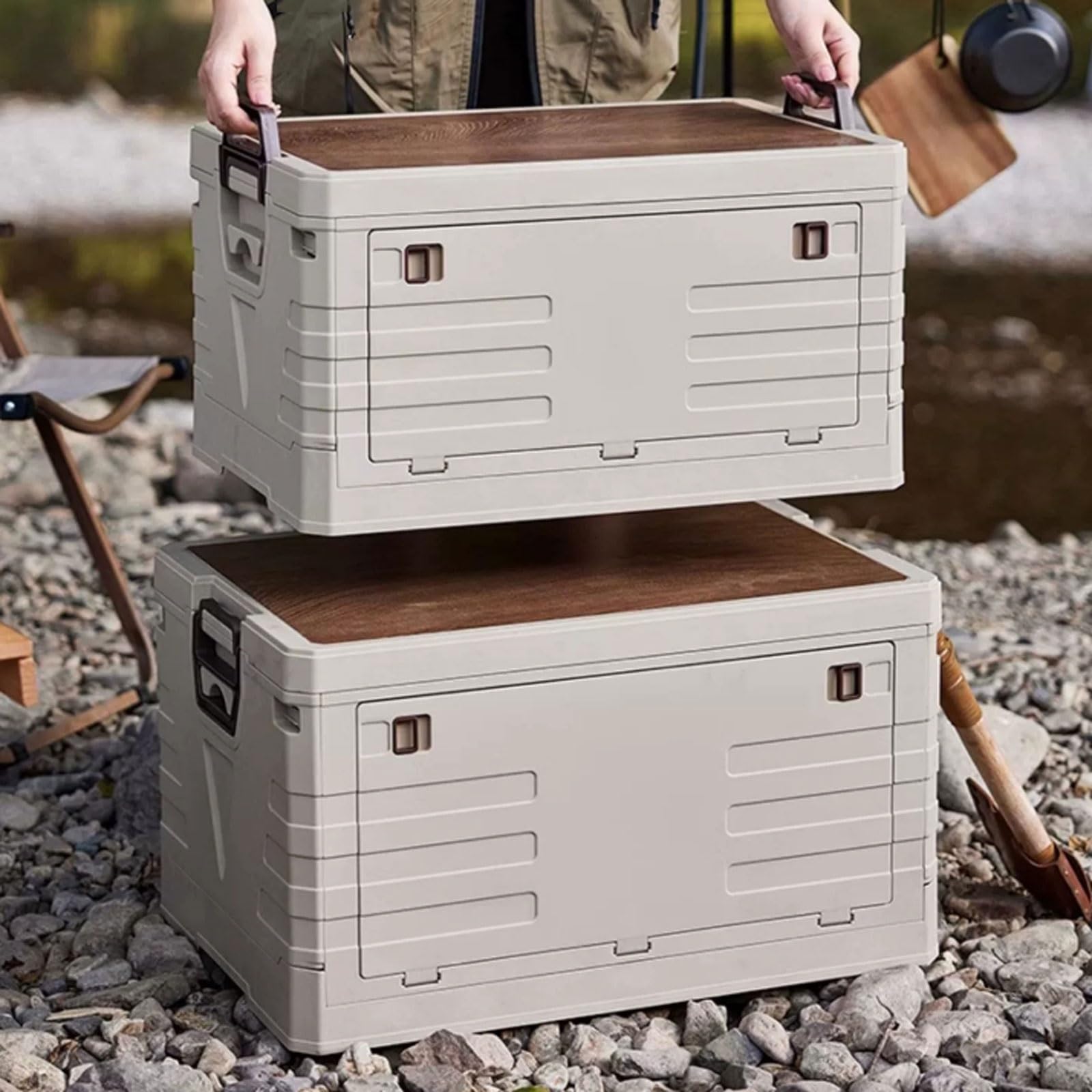 Wasmand, Grote Wasmand, Opvouwbare Wasbox, Waterdichte Was Sorteer- / Opbergbox met Wasmand, Grote Wasmand, Opvouwbare Wasbox, Waterdichte Was Sorteer- / Opbergbox met
