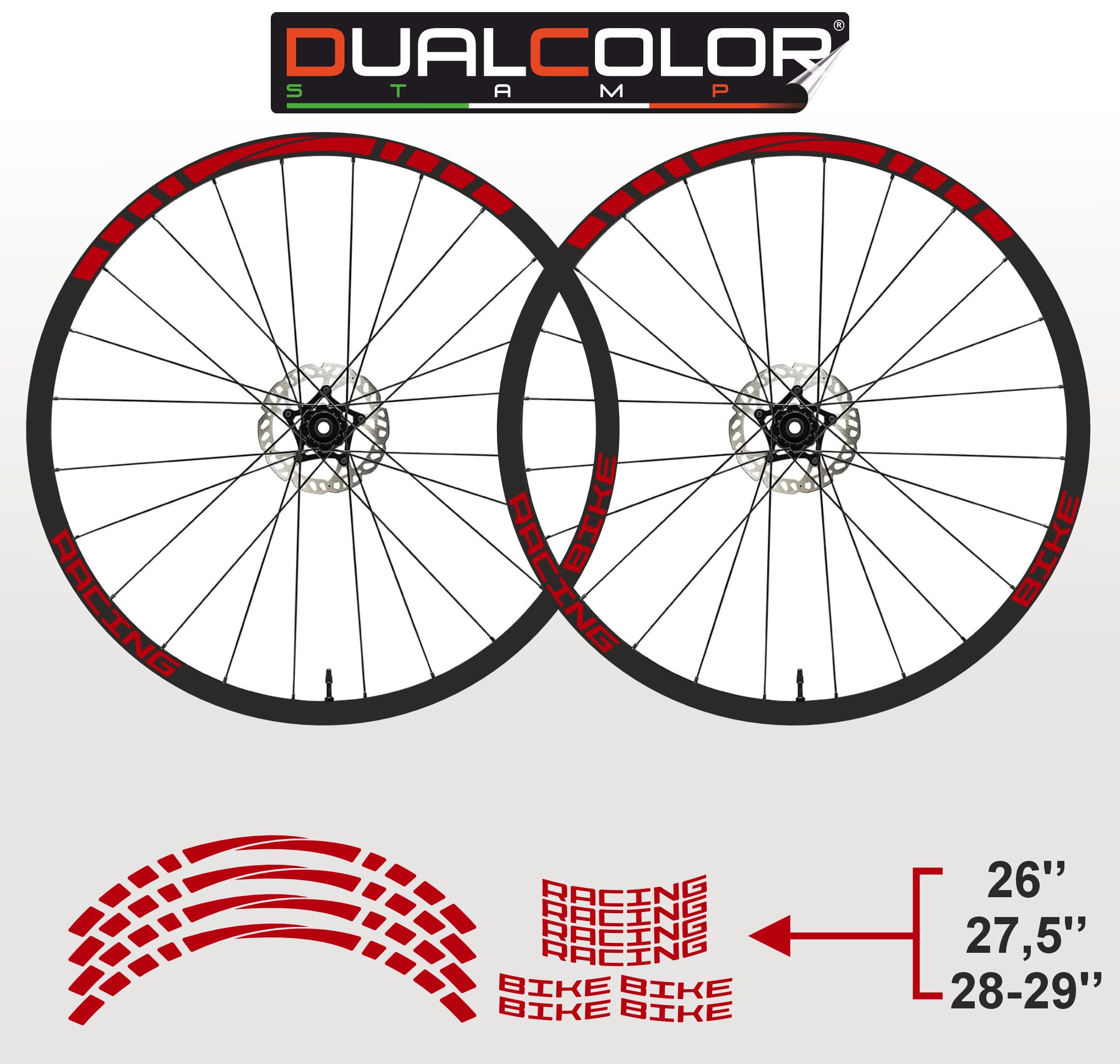 Sticker velgen MTB 26 - 27,5 - 28-29 inch fiets MTB Bike sticker