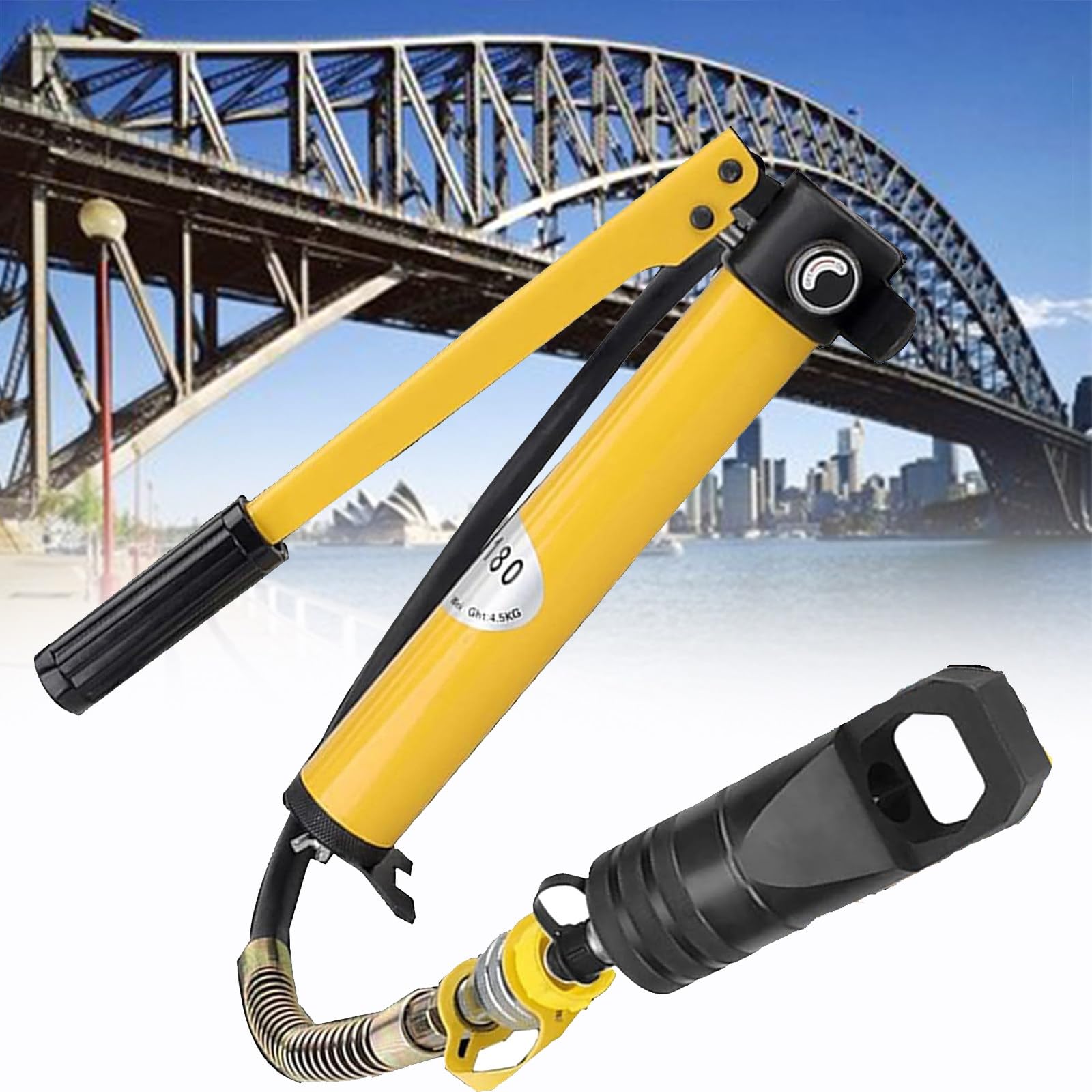 Hydrauliczny przecinak do nakrętek typu dzielonego, hydrauliczny przecinak do nakrętek, przecinak do łamania nakrętek typu dzielonego, przecinak do łamania nakrętek (5T+CP180)