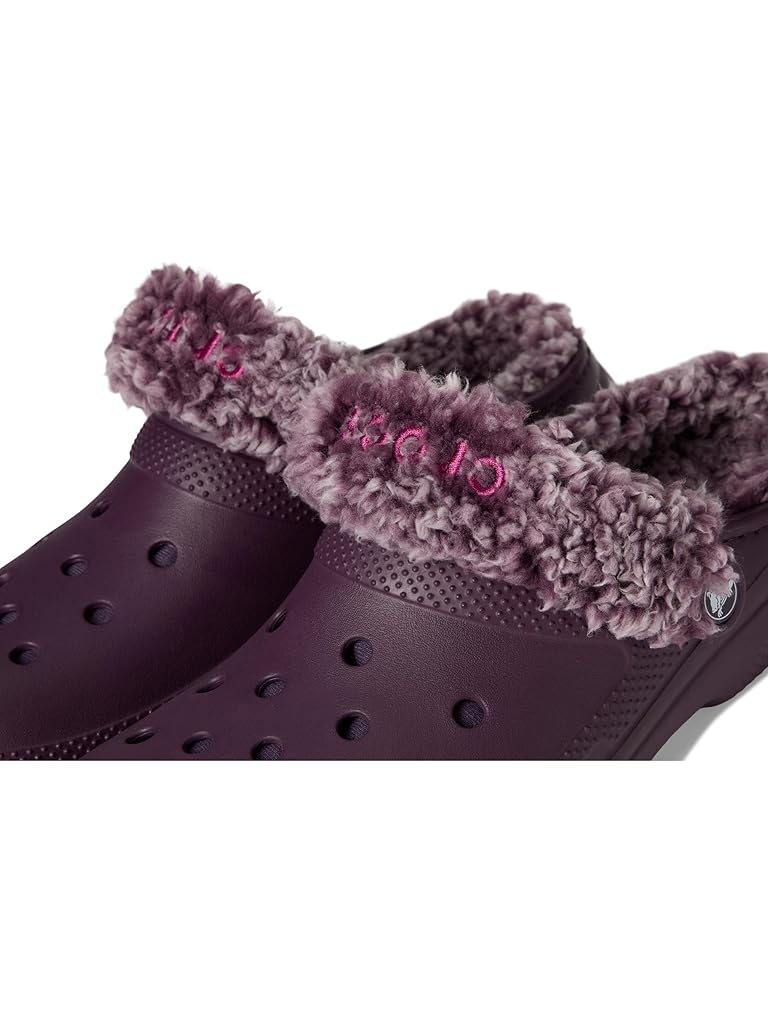 Purple Crocs Classic Fleece Lined Clogs