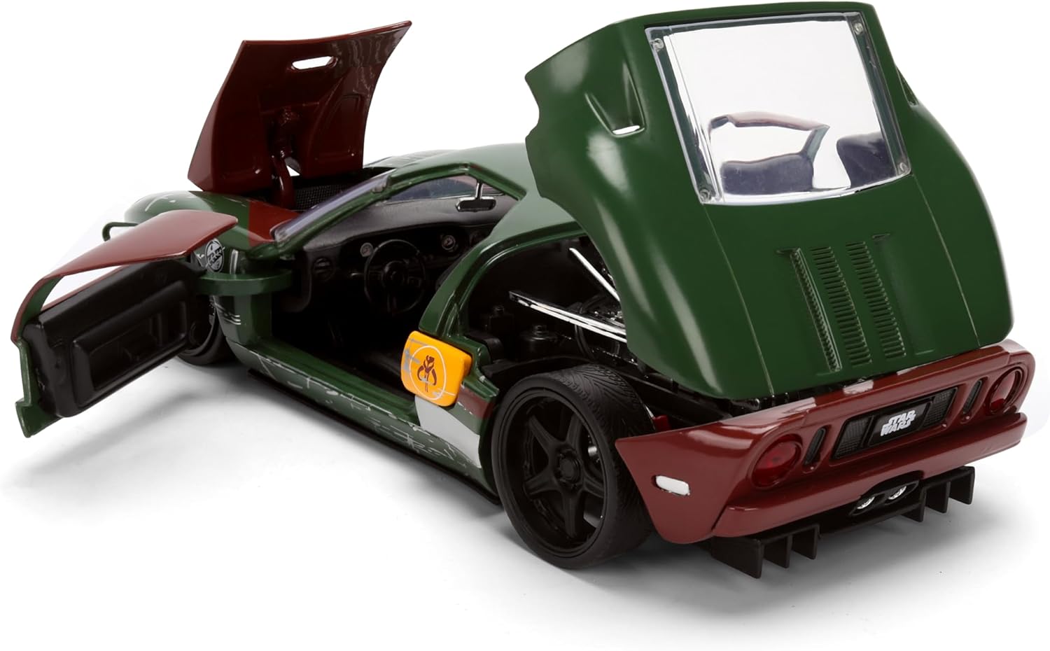 Jada Star Wars Boba Fett with 2005 Ford GT Die-Cast Vehicle and Figure Set 1:24 Scale Toys