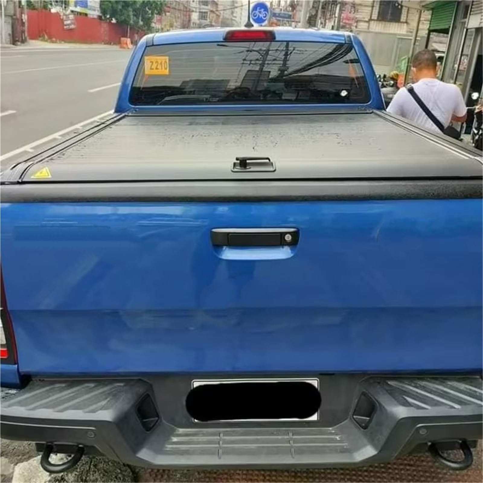 Copertura Bagagliaio Privacy Cappelliera Copertura Cassone Pick-up con Saracinesca Avvolgibile Retrattile per Colorado per Canyon per Silverado per Sierra(Manual Lock 1)