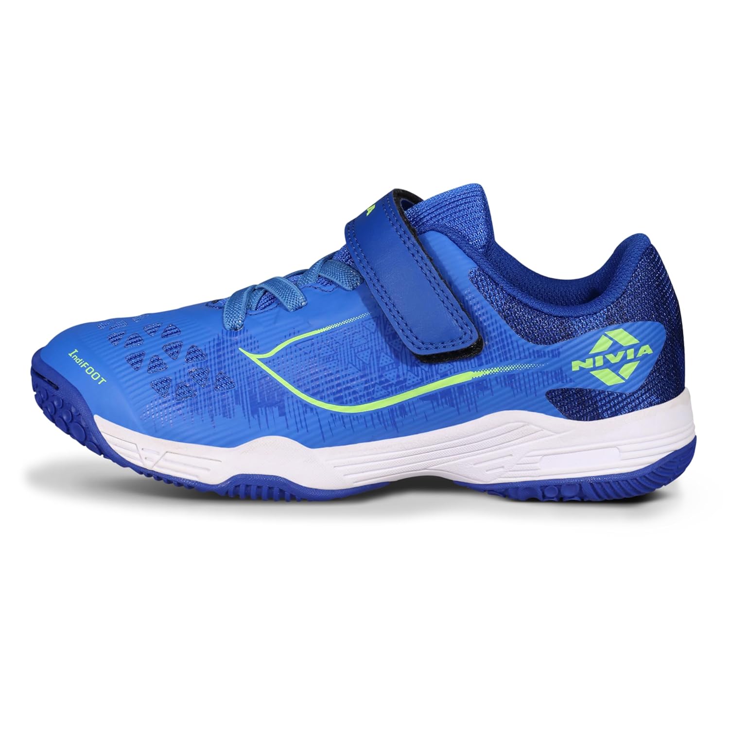 Nivia Hy-Court 3.0 Kids Indoor Court Shoes, Lightweight Non-Marking Badminton Shoes with Cushioned Comfort & Durable Grip for Juniors