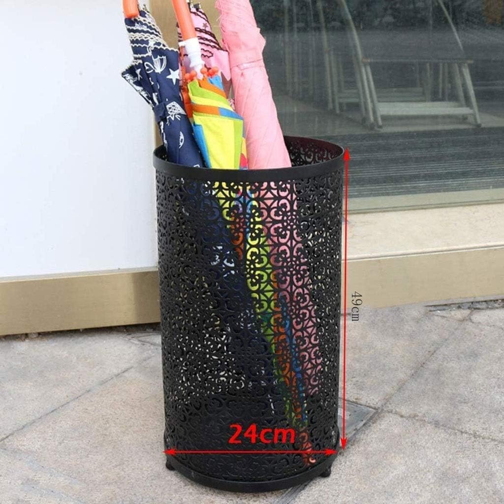 Black Umbrella Stand, Home Living Room Umbrella Tube Commercial Umbrella Stand Hotel Lobby Entrance Put Umbrella Bucket