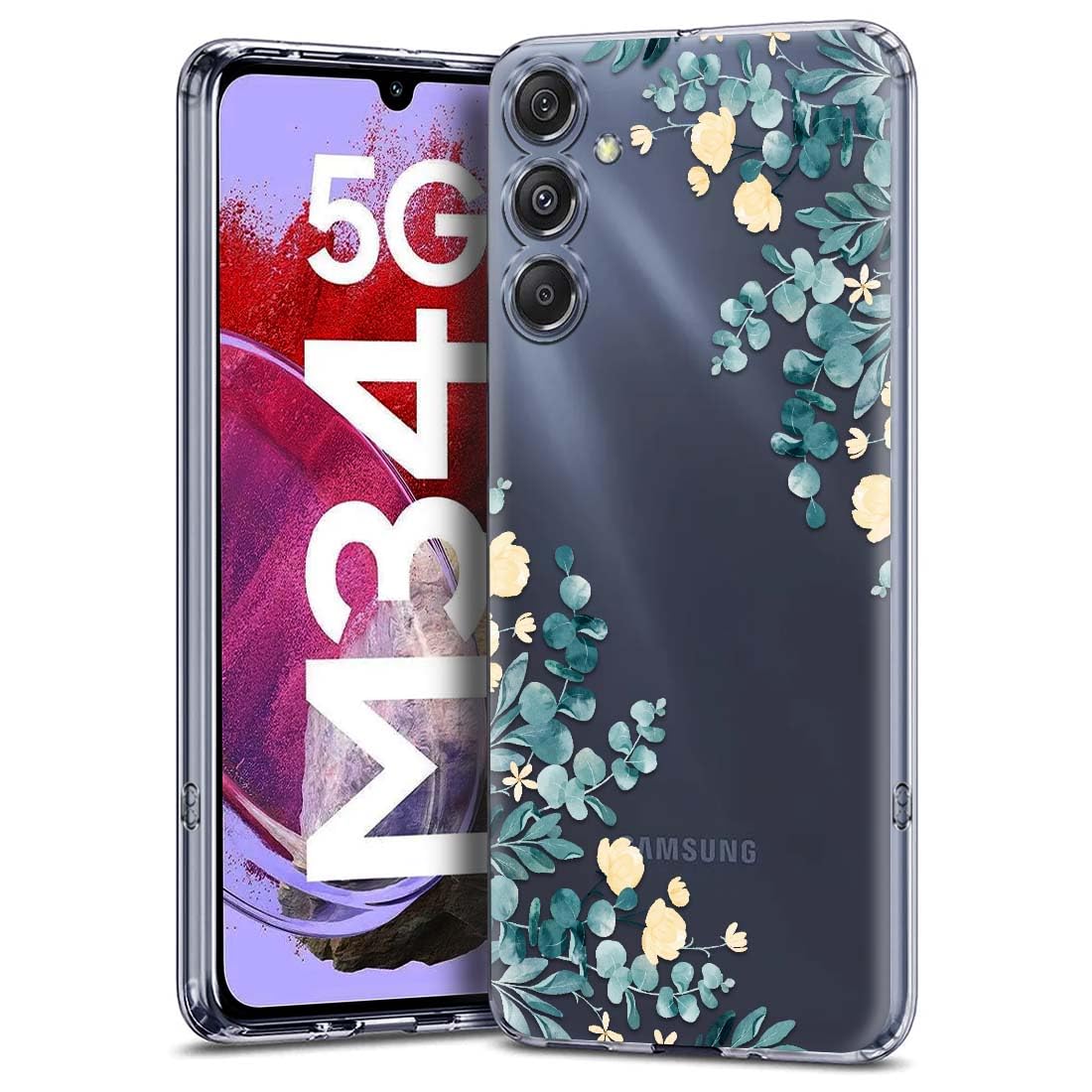 Fashionury Silicone Designer Case for Samsung Galaxy M34 5G / F34 5G Back Cover for Samsung Galaxy M34 5G / F34 5G Printed Back Cover -D0153, Multicolor (B0CBX17F1G) Amazon Price History, Amazon Price Tracker