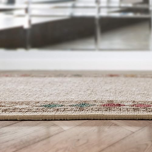 Miniatura 162 de Antep Rugs Alfombras modernas con bordes de 2 x 7 pies antideslizantes (antideslizante) de perfil bajo con parte trasera de goma para interiores