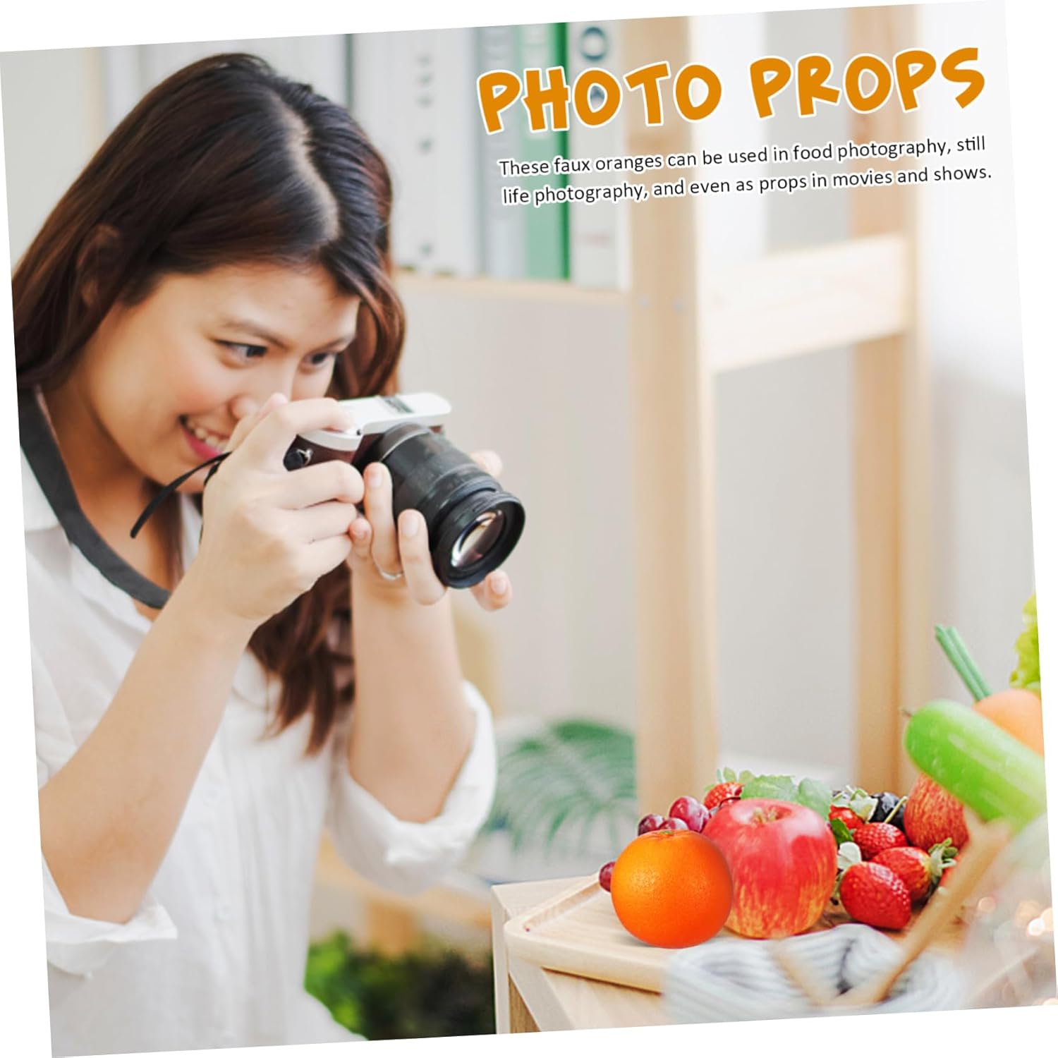 MAGICLULU 24pcs Lifelike Simulation Orange Models Realistic Artificial Oranges for Home Decor Photography Props and Teaching Tools High Simulation Faux Fruit Display