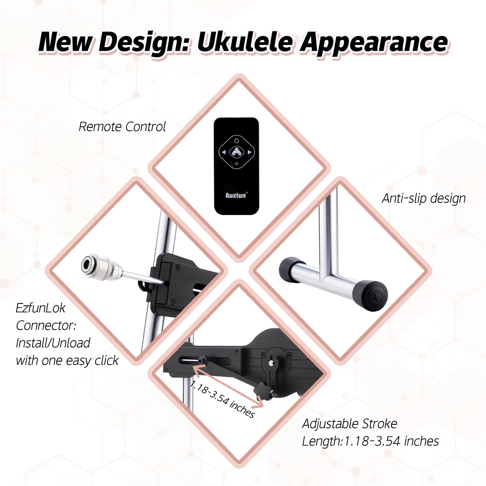 Máquina Sexual Premium para Adultos Auxfun Máquina de Amor Ajustable con Consoladores Realistas Masturbación con Control Remoto Juguetes Sexuales de Empuje para Hombres y Mujeres